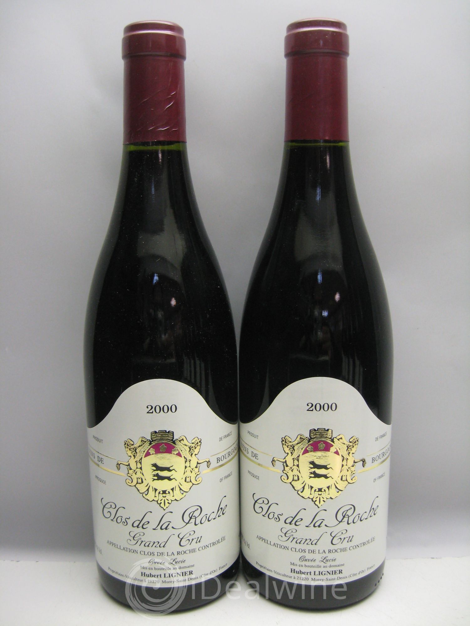 Clos de la Roche Grand Cru Hubert Lignier (Domaine) 2000 - Lot de 12 bouteilles - 2