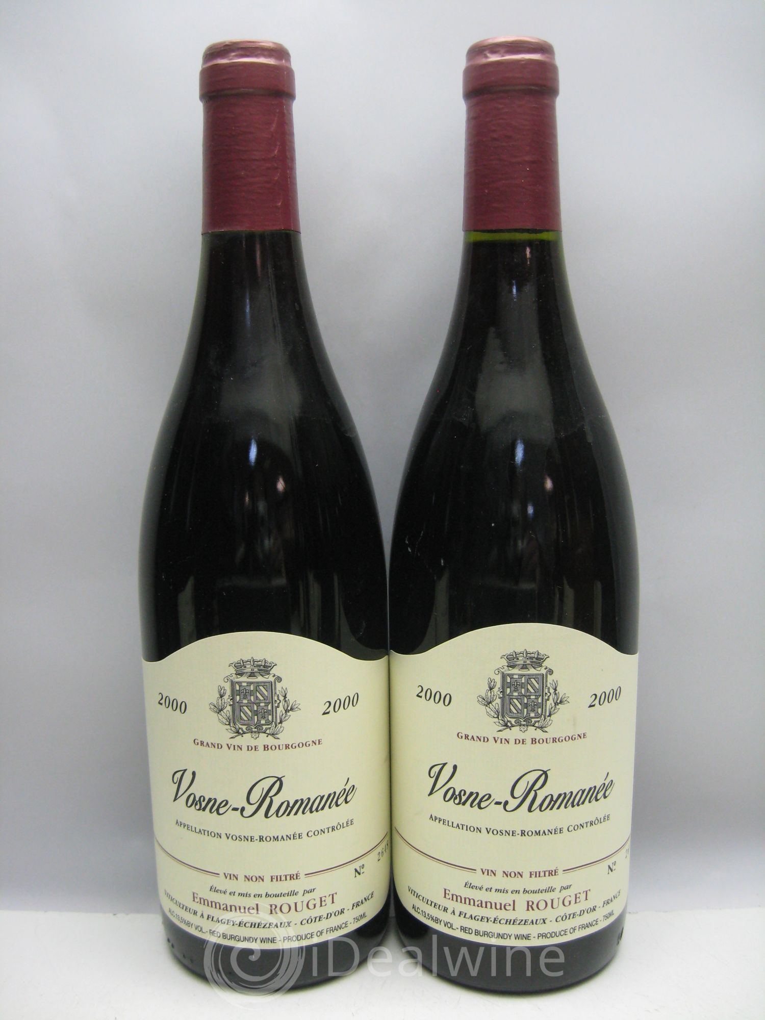 Vosne-Romanée Emmanuel Rouget (carton d'origine) 2000 - Posten von 12 Flaschen - 1