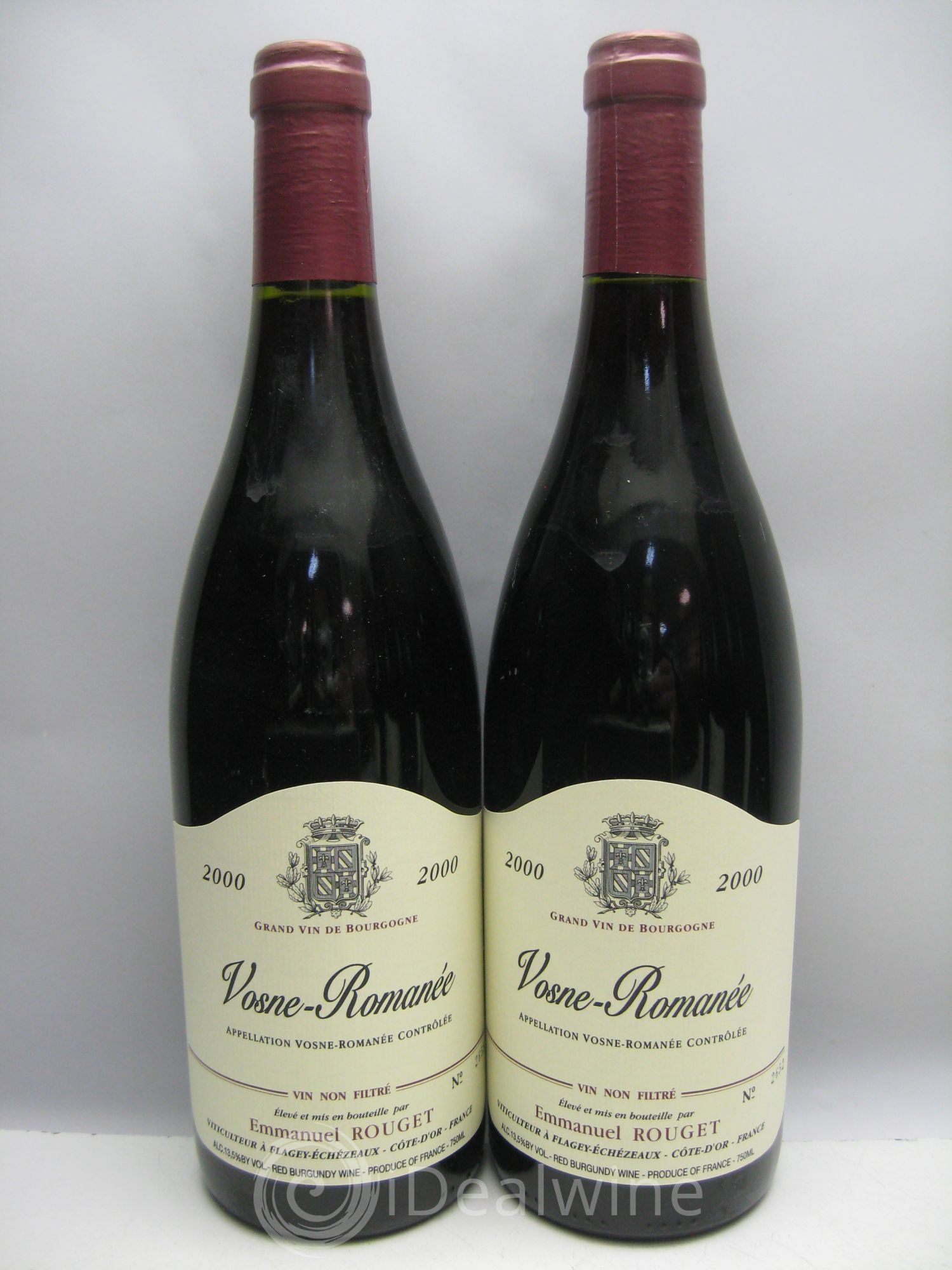 Vosne-Romanée Emmanuel Rouget (carton d'origine) 2000 - Posten von 12 Flaschen - 2
