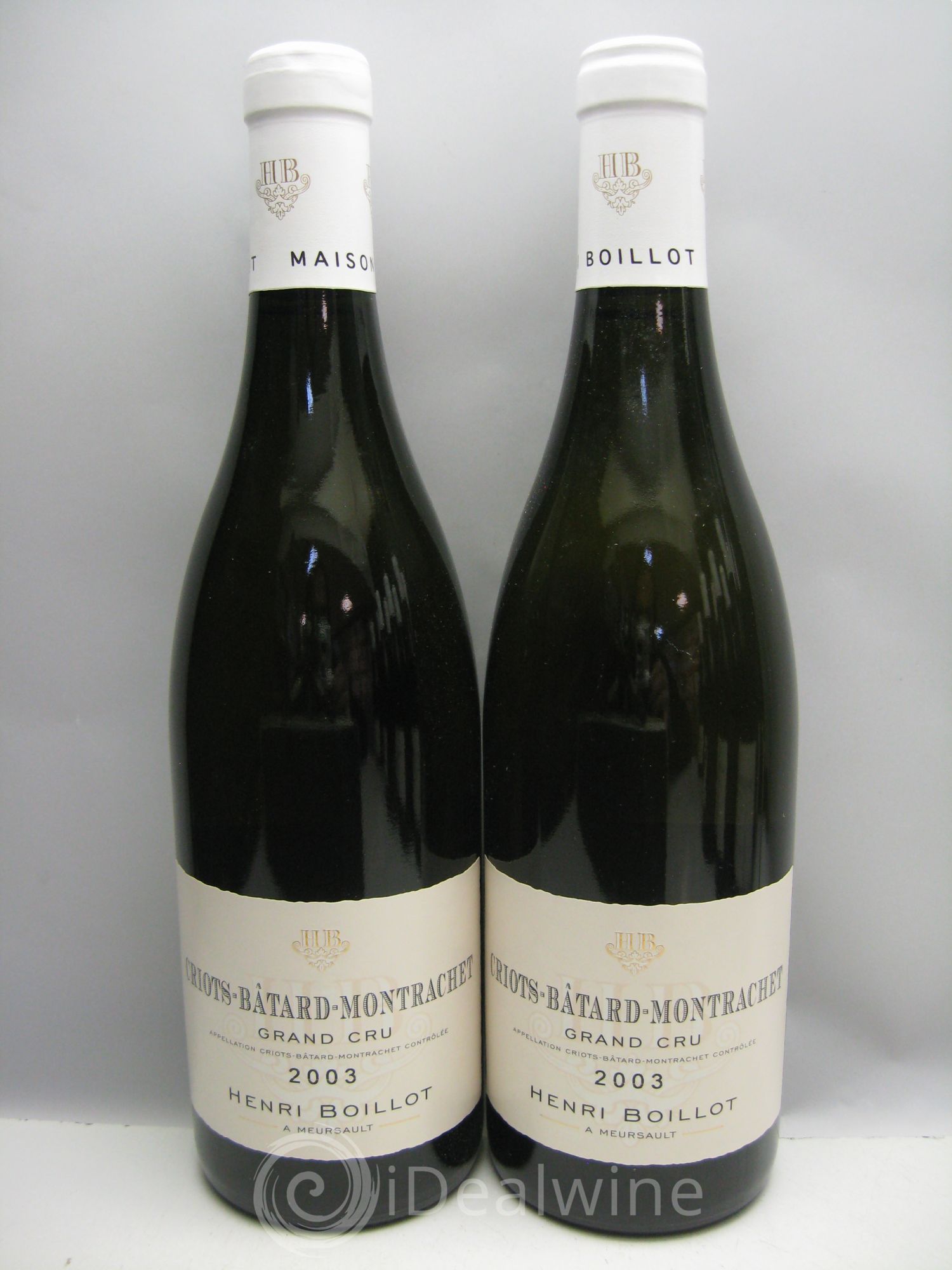 Criots-Bâtard-Montrachet Grand Cru Henri Boillot (carton d'origine) 2003 - Posten von 12 Flaschen - 1