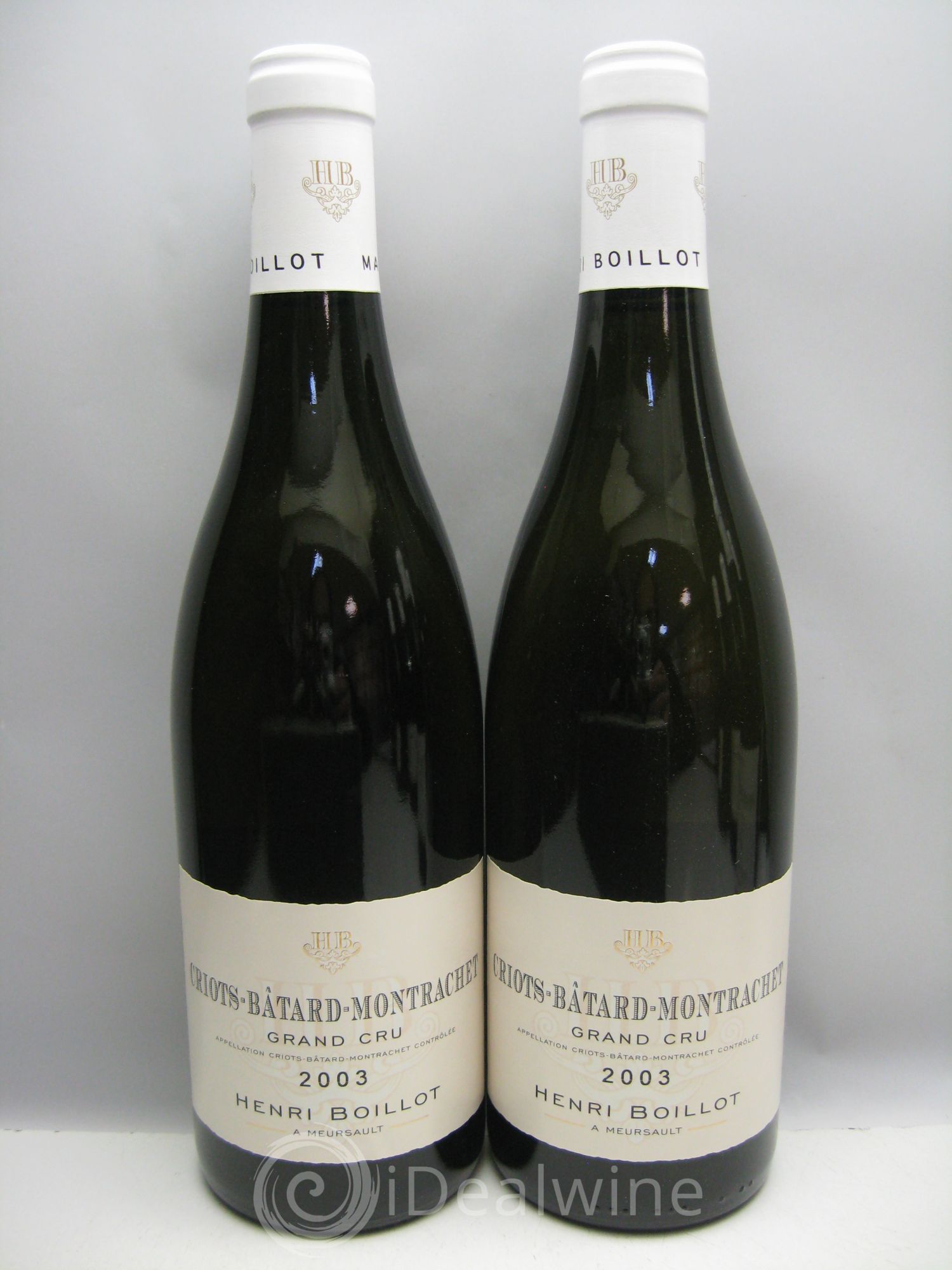 Criots-Bâtard-Montrachet Grand Cru Henri Boillot (carton d'origine) 2003 - Posten von 12 Flaschen - 3