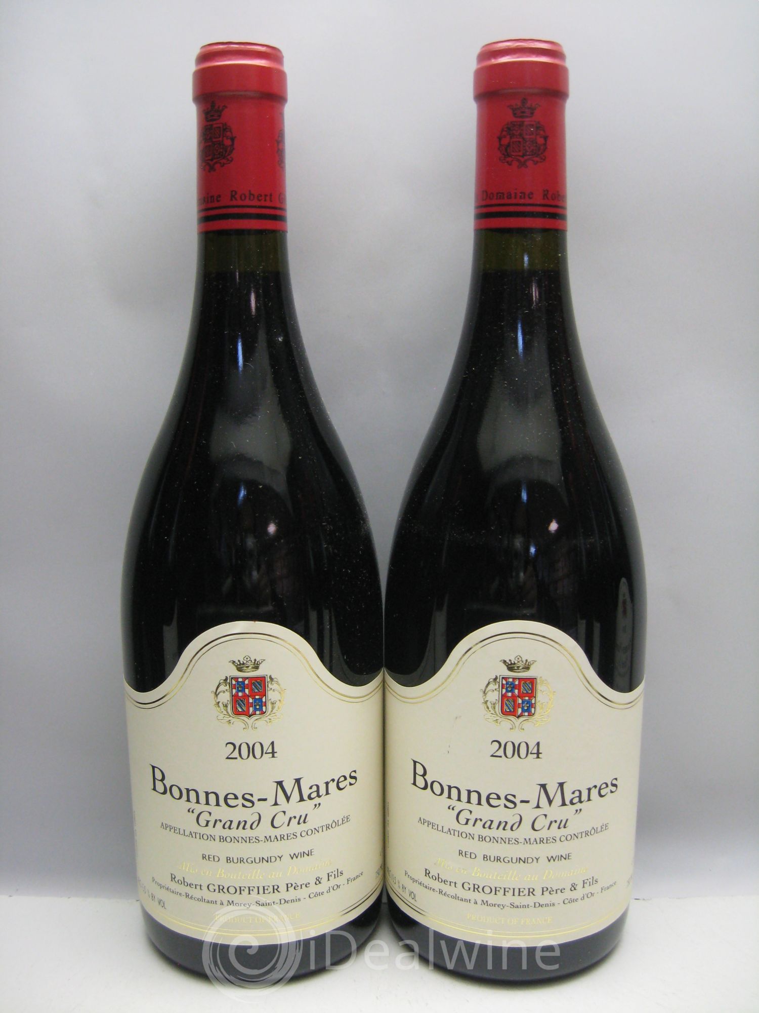 Bonnes-Mares Grand Cru Robert Groffier Père & Fils (Domaine) (carton d'origine) VENDU HK (mail CH 130731) 2004 - Lotto di 12 bottiglie - 2