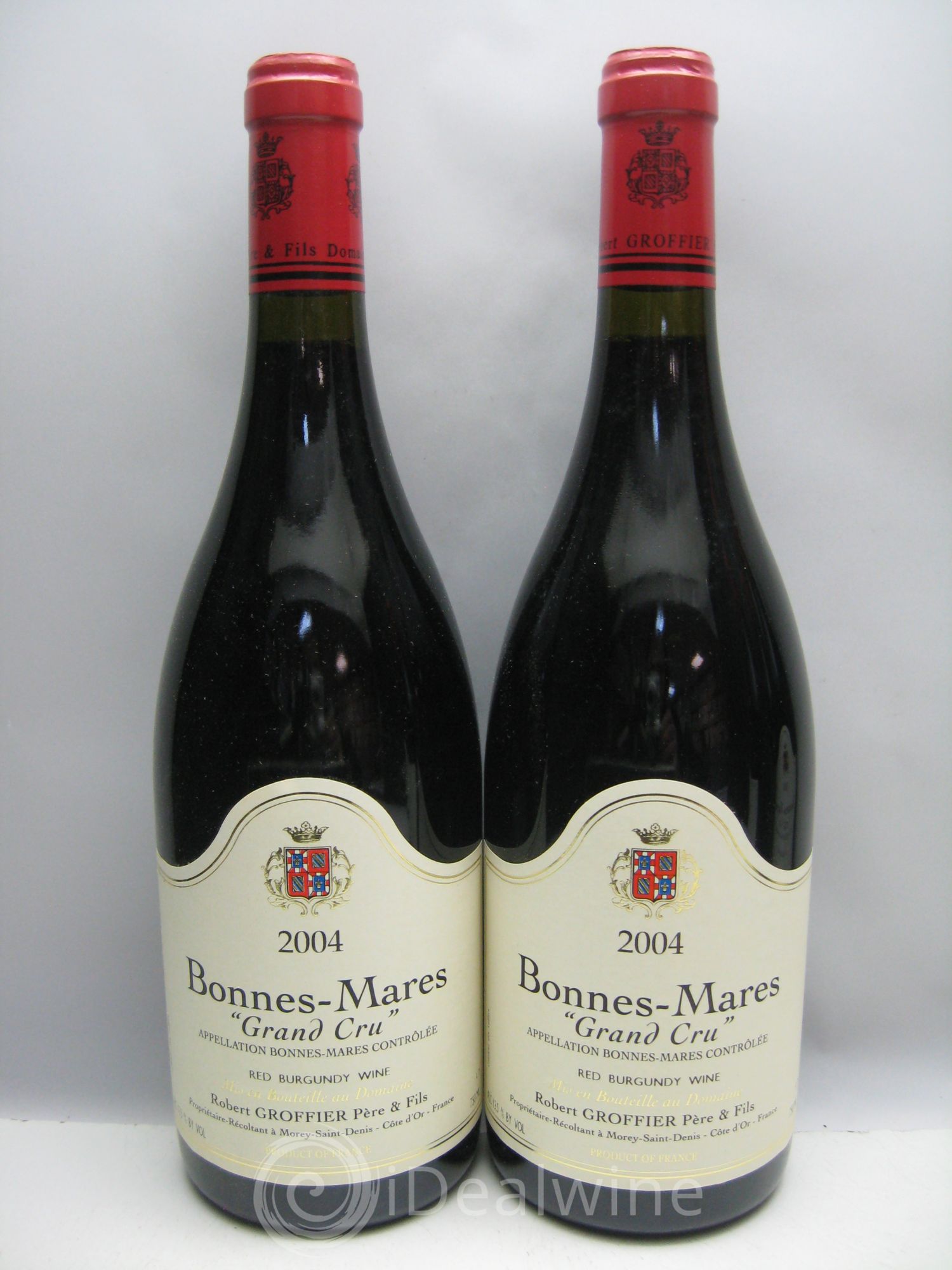 Bonnes-Mares Grand Cru Robert Groffier Père & Fils (Domaine) (carton d'origine) VENDU HK (mail CH 130731) 2004 - Lotto di 12 bottiglie - 3