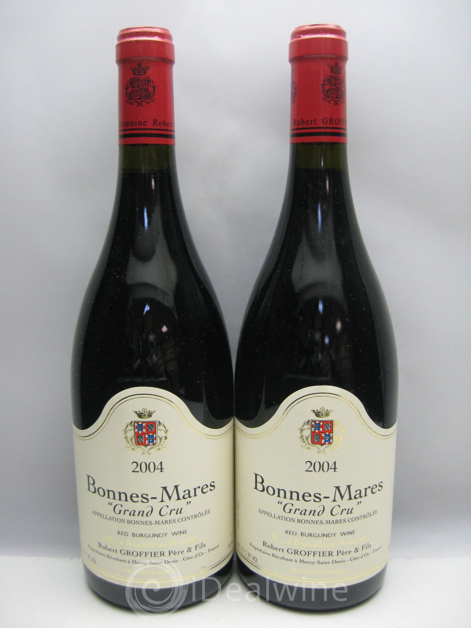 Bonnes-Mares Grand Cru Robert Groffier Père & Fils (Domaine) (carton d'origine) VENDU HK (mail CH 130731) 2004 - Lotto di 12 bottiglie - 5