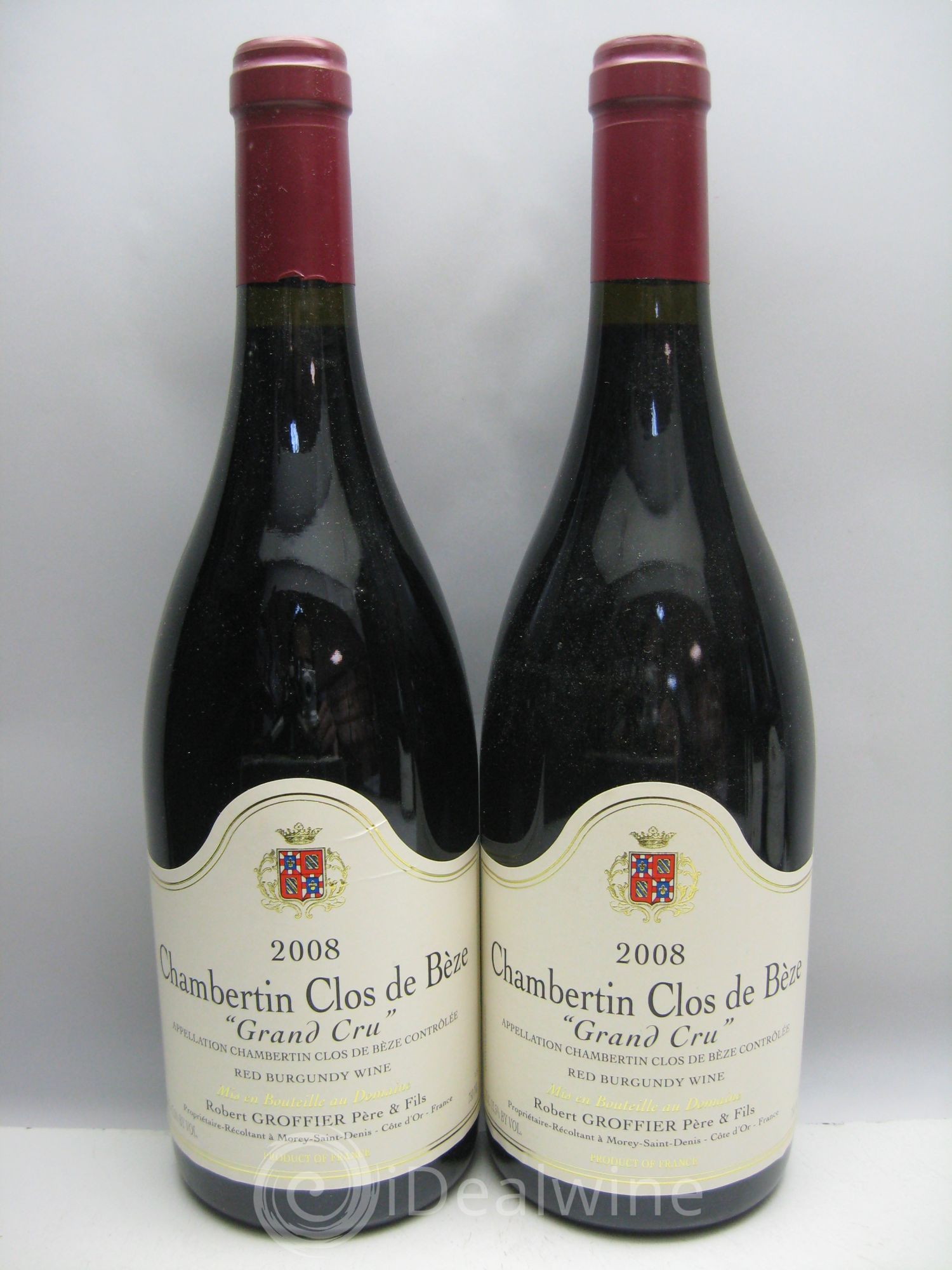Chambertin Clos de Bèze Grand Cru Robert Groffier Père & Fils (Domaine) 2008 - Lot de 12 bouteilles - 4