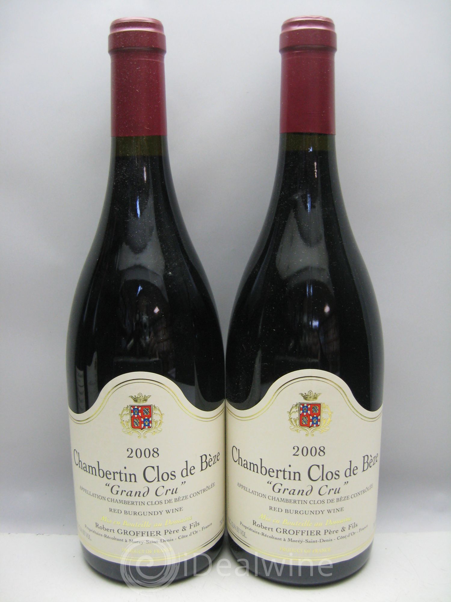 Chambertin Clos de Bèze Grand Cru Robert Groffier Père & Fils (Domaine) 2008 - Lot de 12 bouteilles - 5