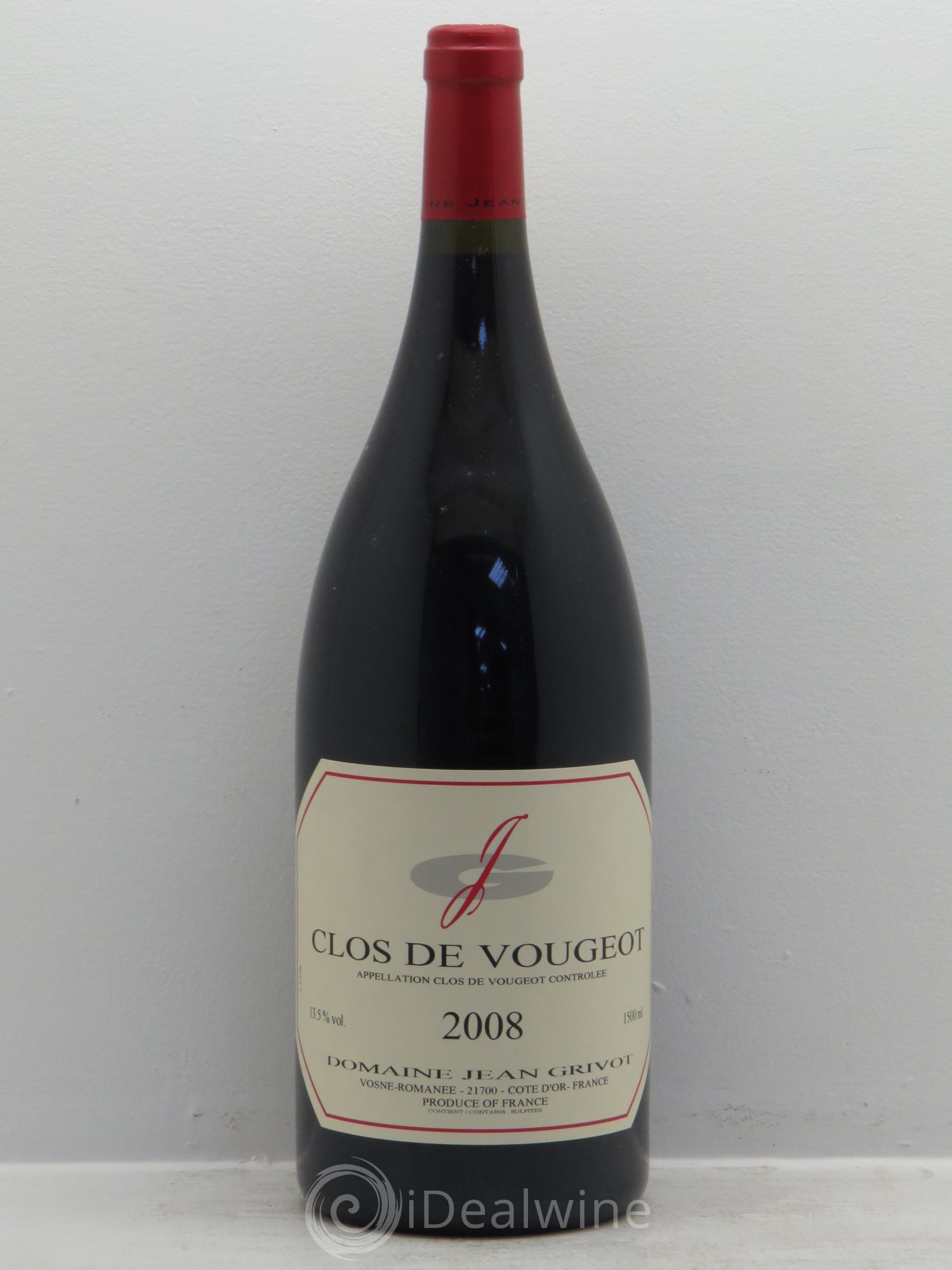 Clos de Vougeot Grand Cru Jean Grivot 2008 - Lot de 1 magnum - 0