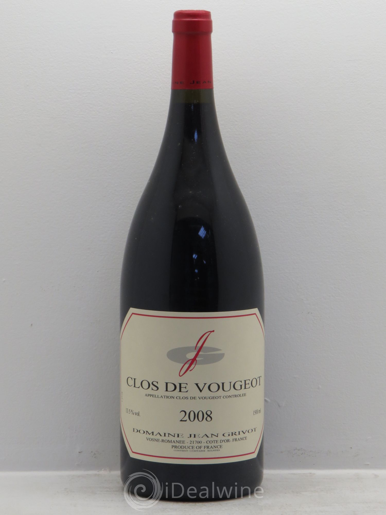 Clos de Vougeot Grand Cru Jean Grivot 2008 - Lot de 1 magnum - 0