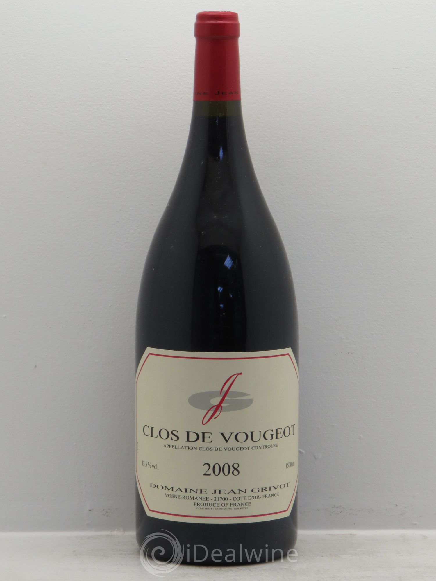 Clos de Vougeot Grand Cru Jean Grivot 2008 - Lot de 1 magnum - 0