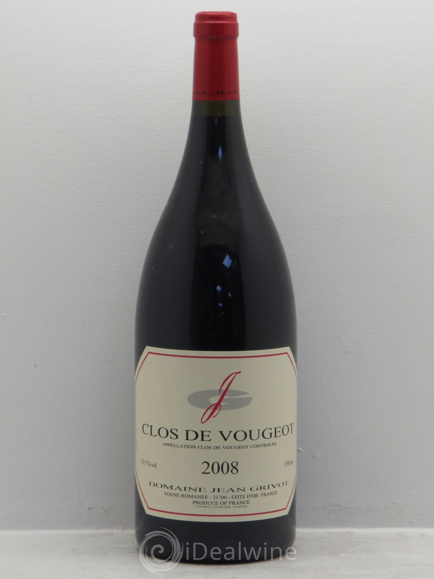 Clos de Vougeot Grand Cru Jean Grivot 2008 - Lot de 1 magnum - 0