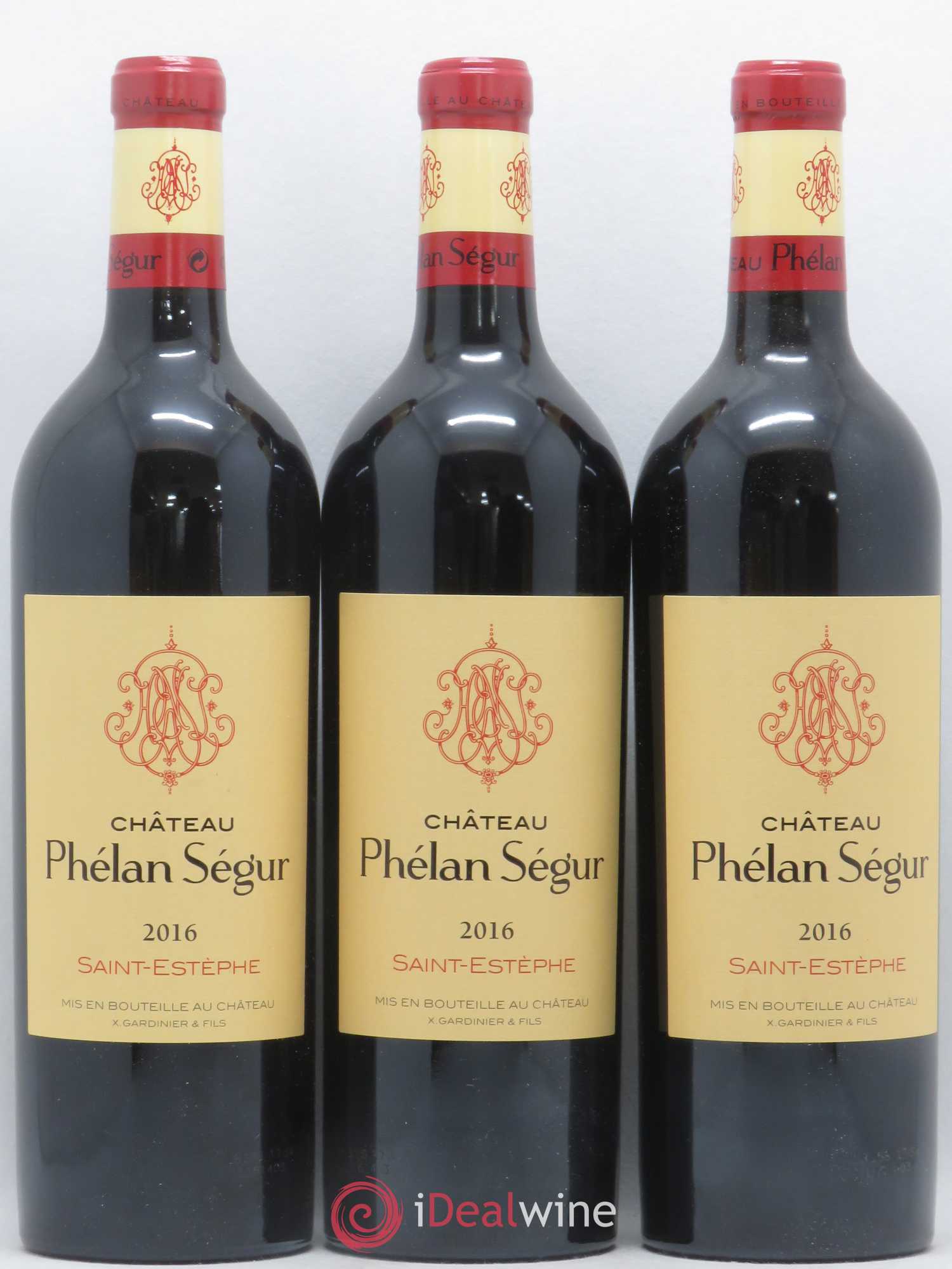 Château Phélan Ségur 2016 - Lot de 3 bouteilles - 0