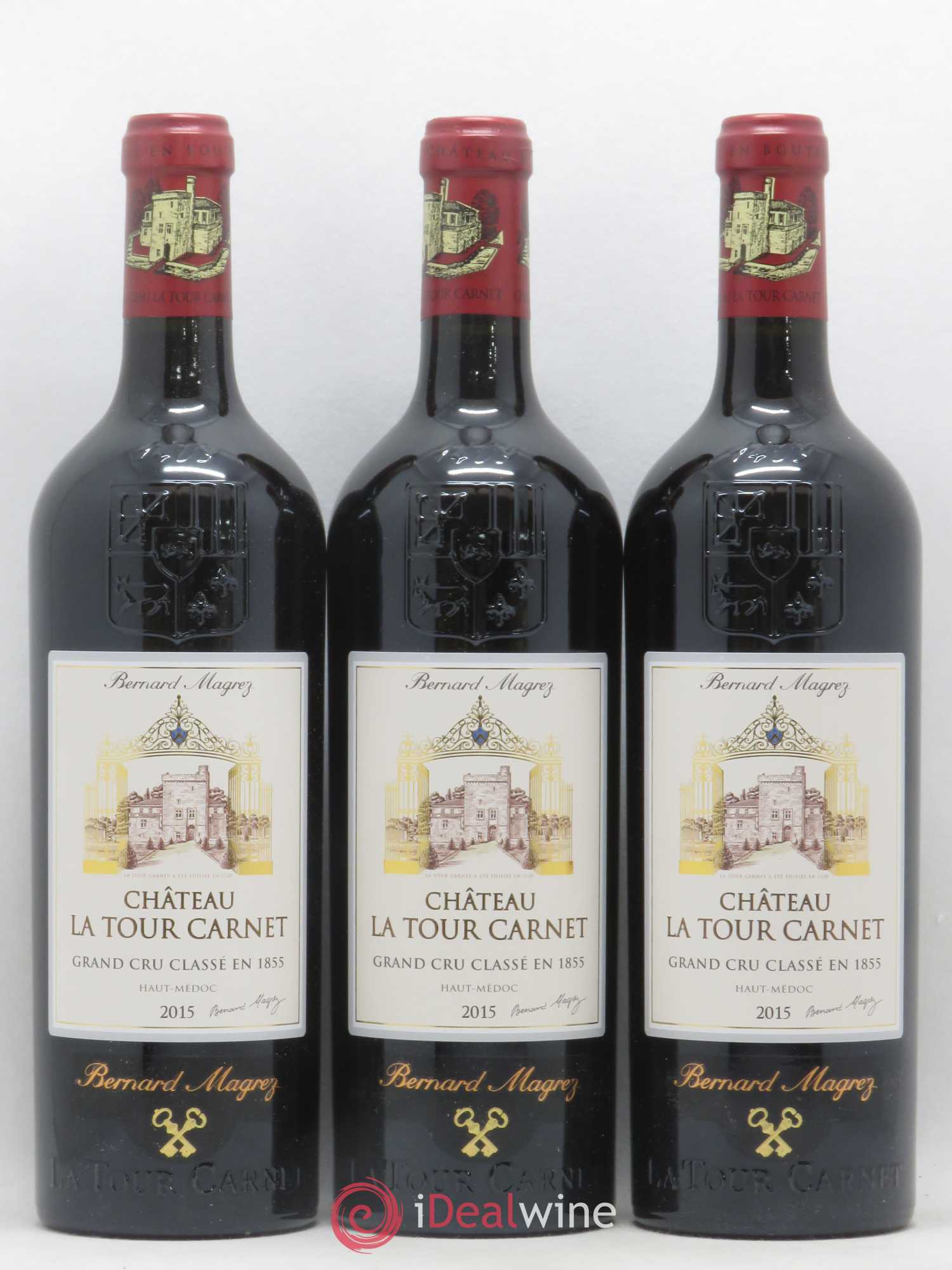 Château la Tour Carnet 4ème Grand Cru Classé 2015 - Lot de 6 bouteilles - 1