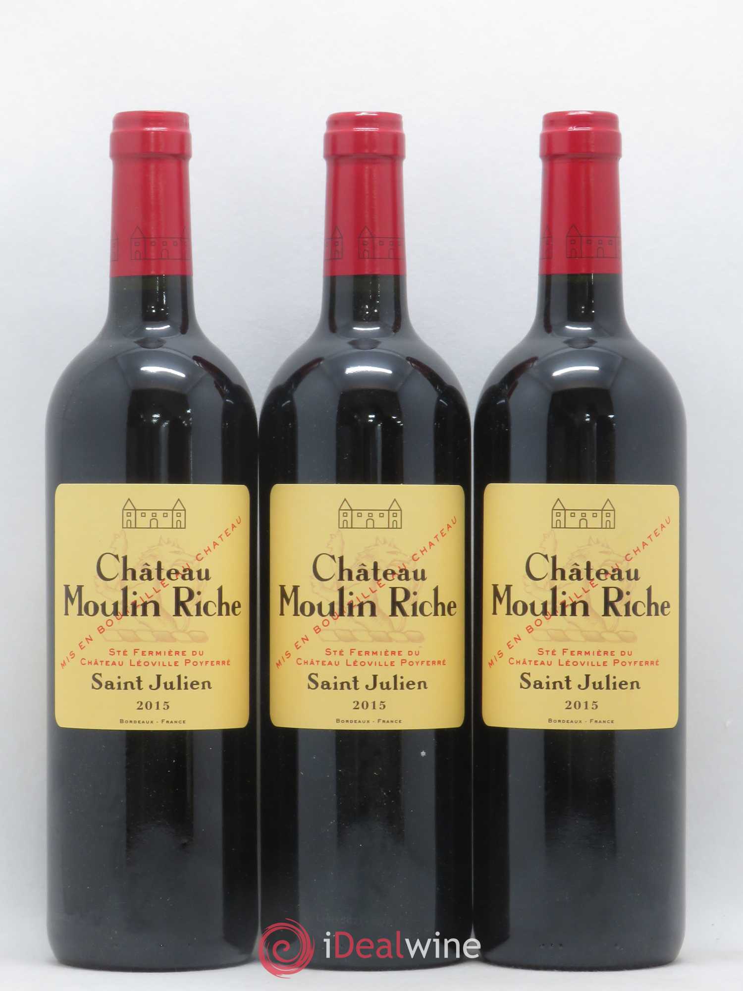 Château Moulin Riche 2015 - Posten von 3 Flaschen - 0