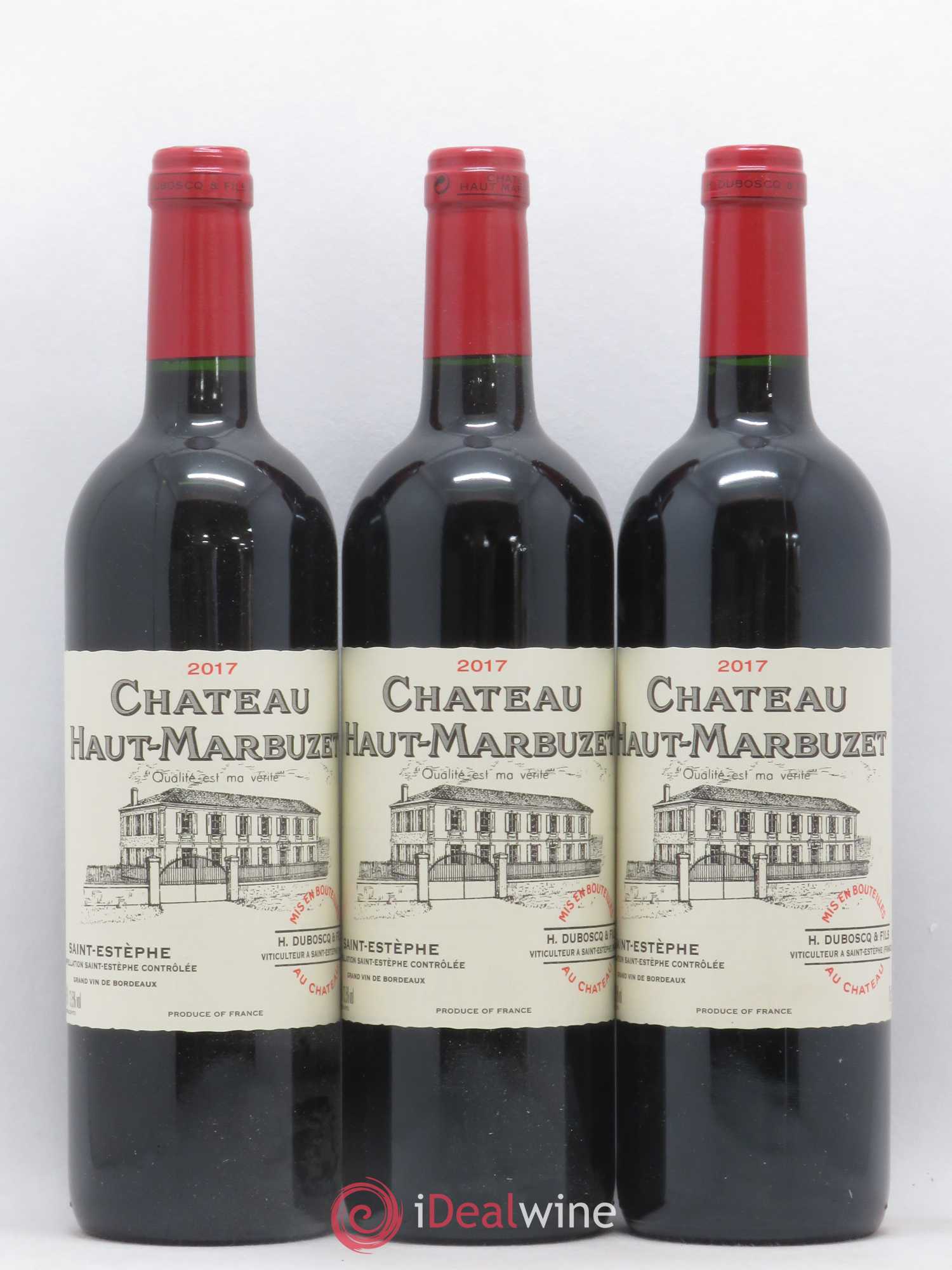 Château Haut Marbuzet 2017 - Lot de 3 bouteilles - 0