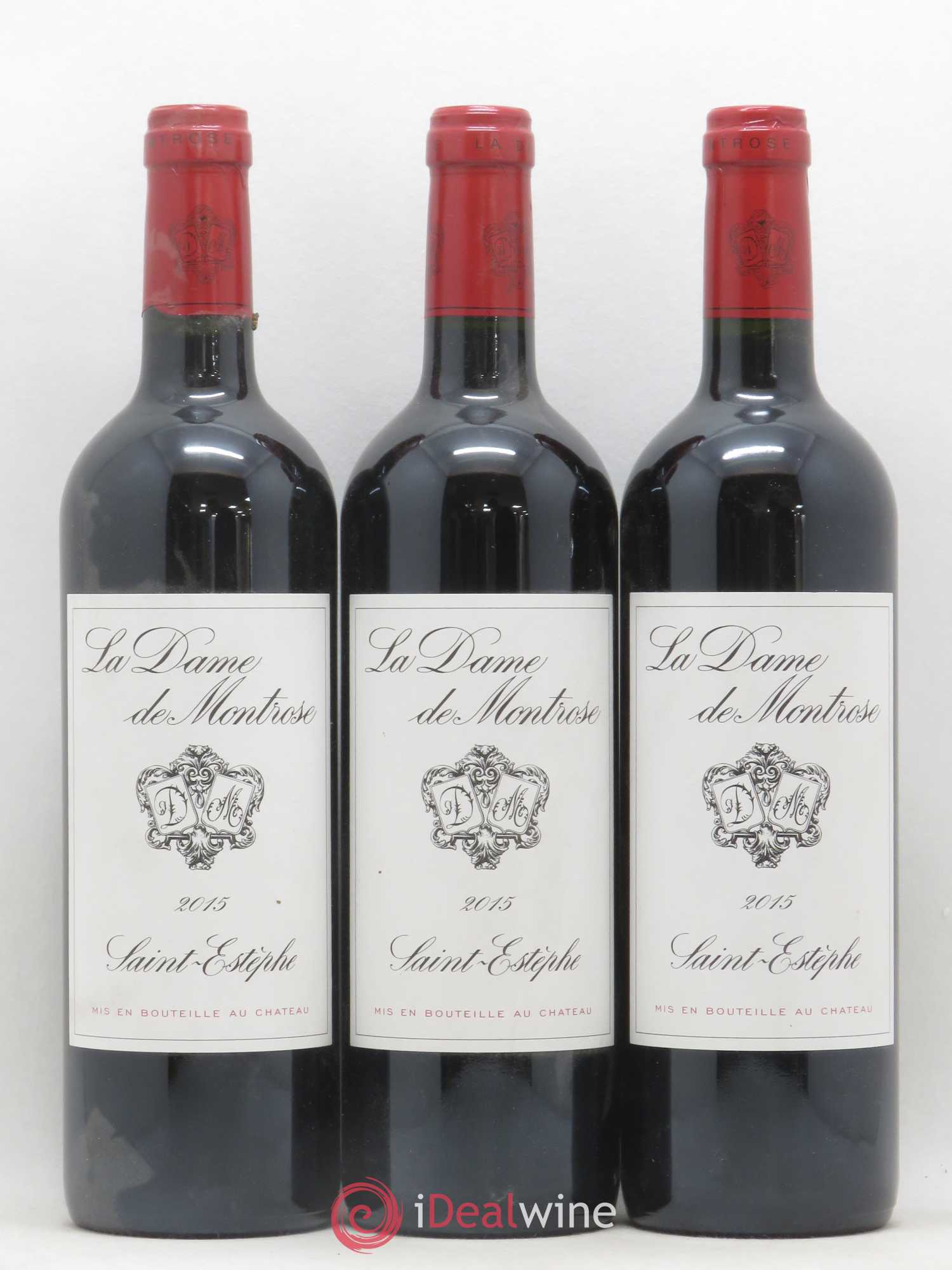 La Dame de Montrose Second Vin 2015 - Lot de 3 bouteilles - 0