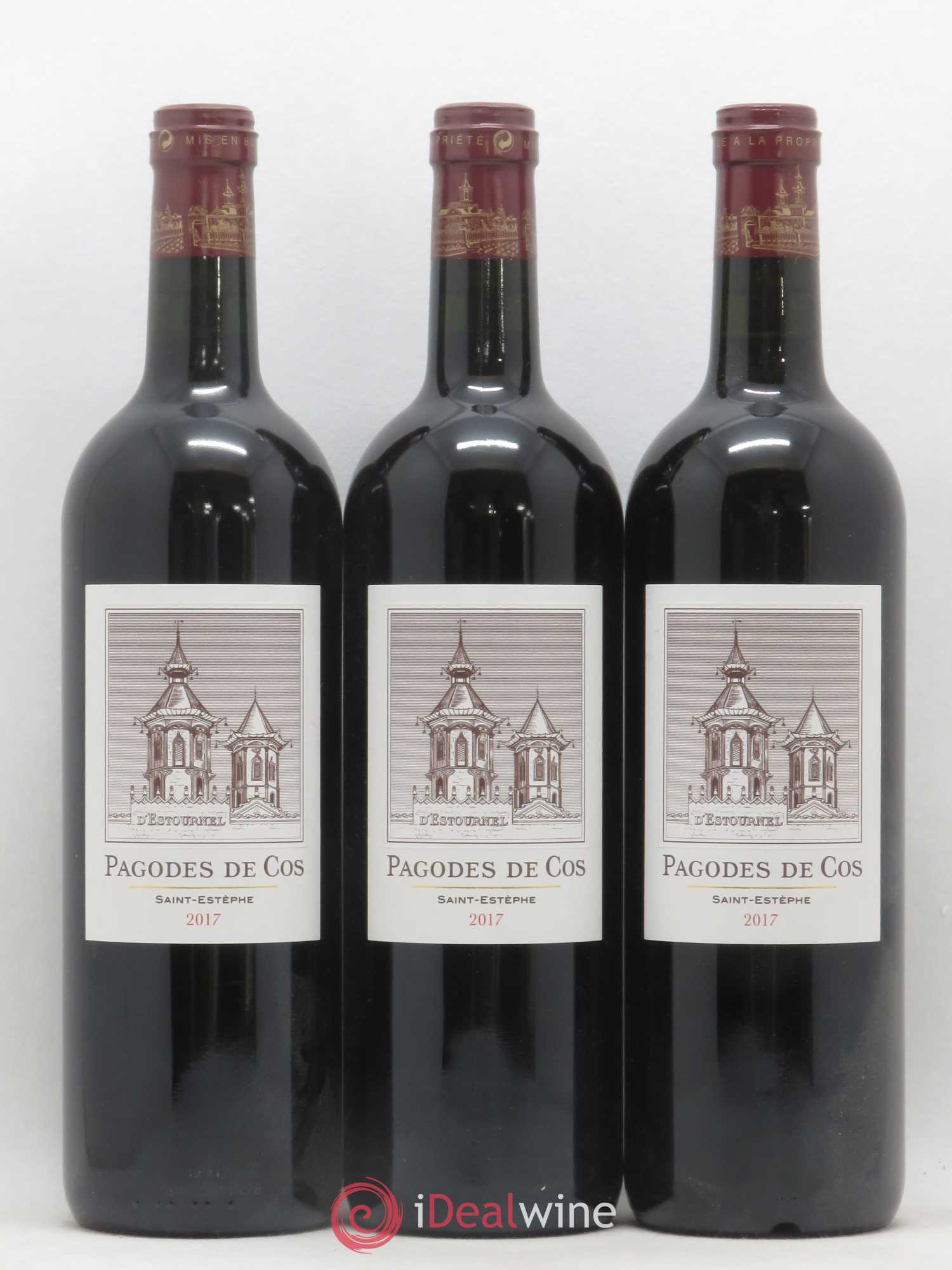 Les Pagodes de Cos Second Vin 2017 - Lot of 3 bottles - 0