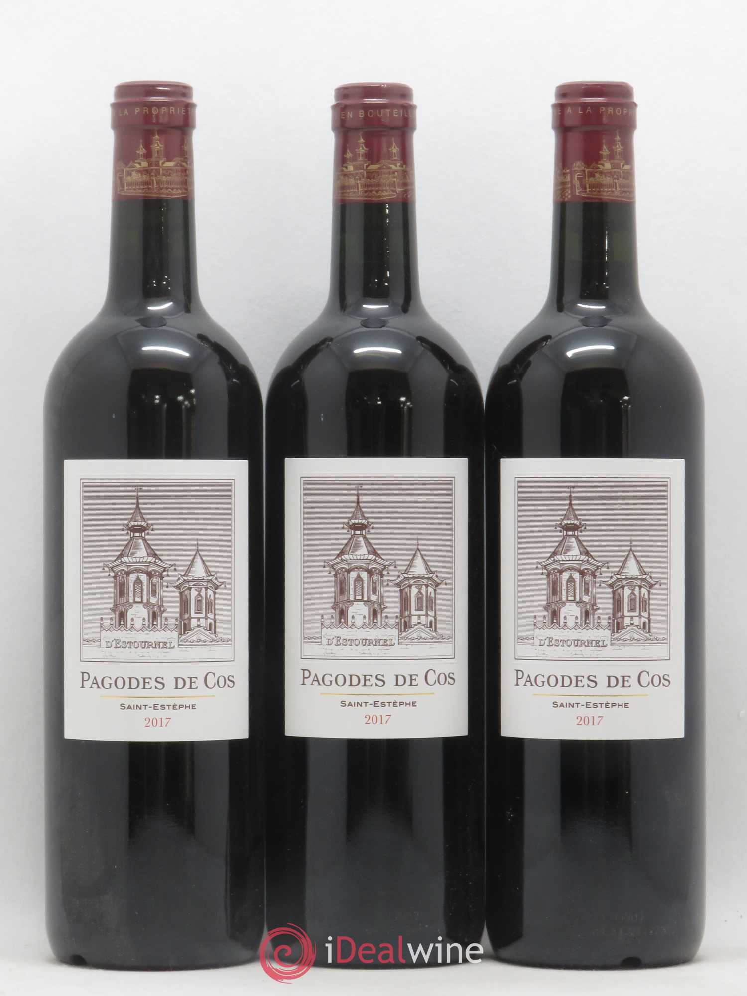 Les Pagodes de Cos Second Vin 2017 - Posten von 3 Flaschen - 0