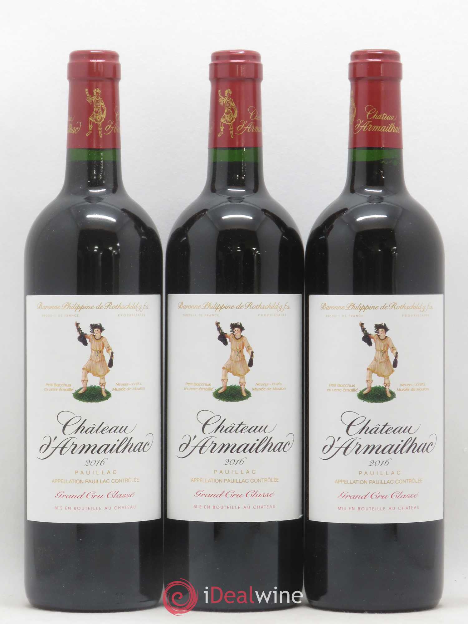 Château d' Armailhac - Mouton Baron(ne) Philippe 5ème Grand Cru Classé 2016 - Lot de 6 bouteilles - 1