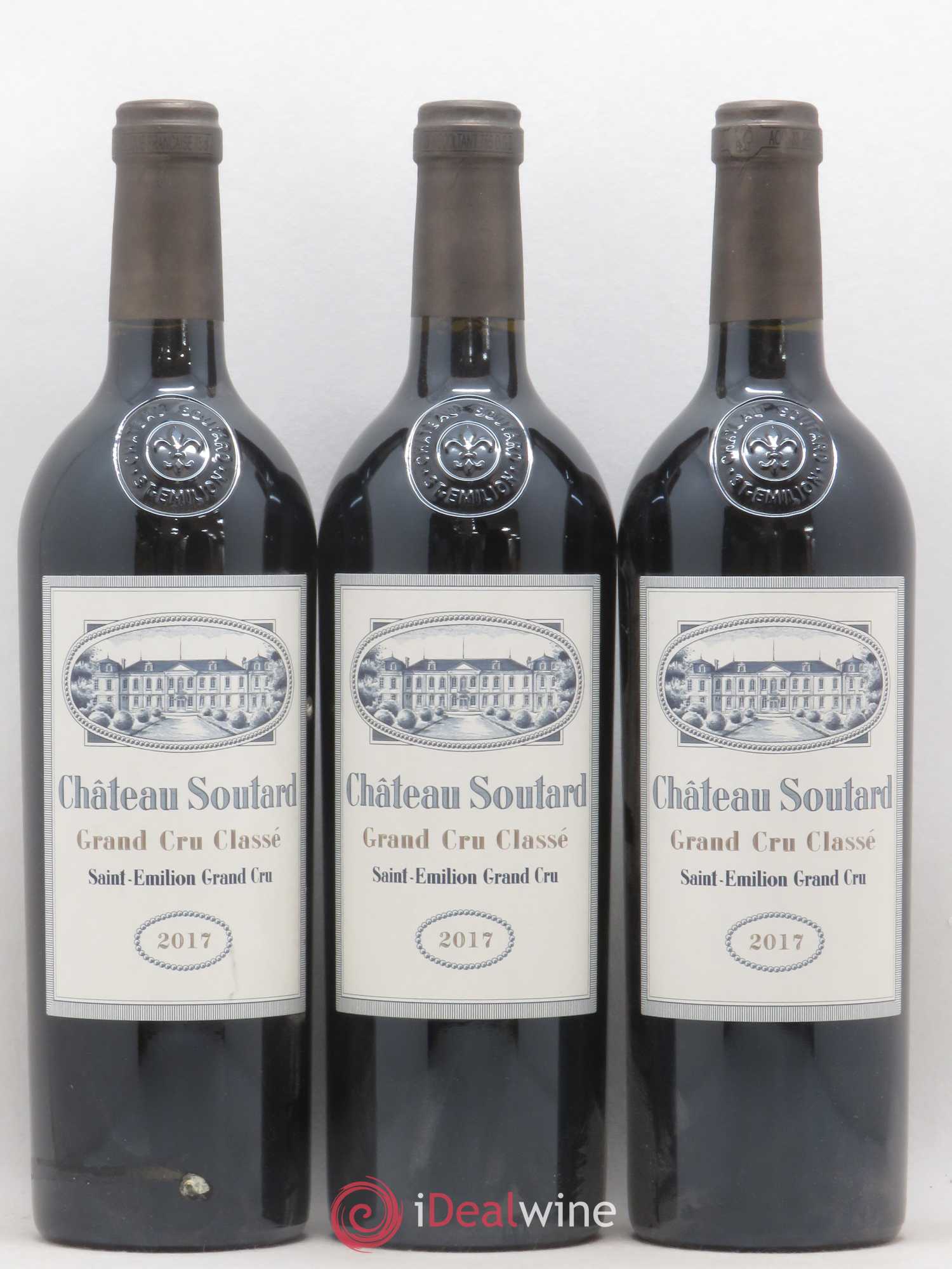 Château Soutard Grand Cru Classé 2017 - Lot de 3 bouteilles - 0
