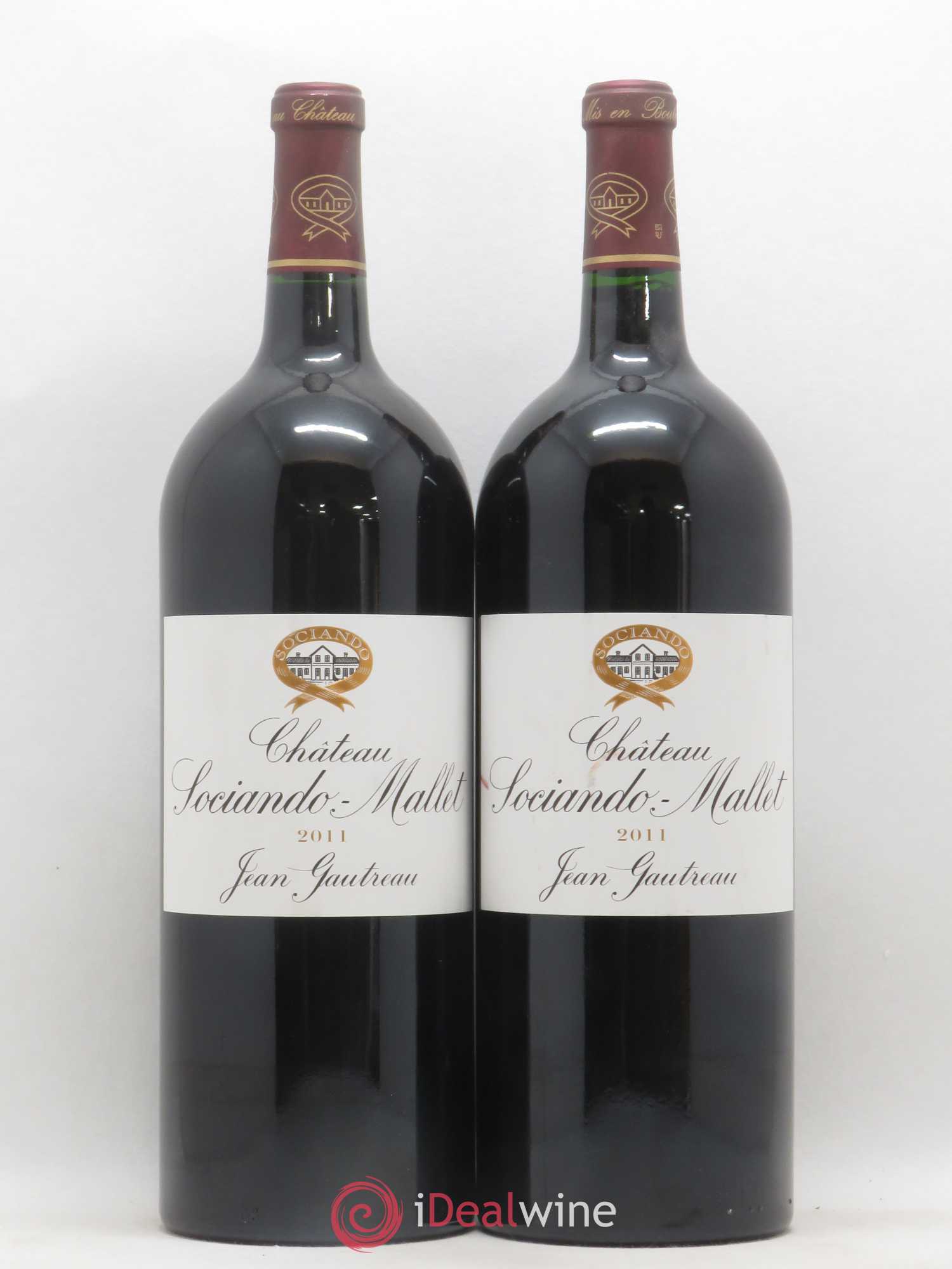 Château Sociando Mallet 2011 - Lot de 2 magnums - 0