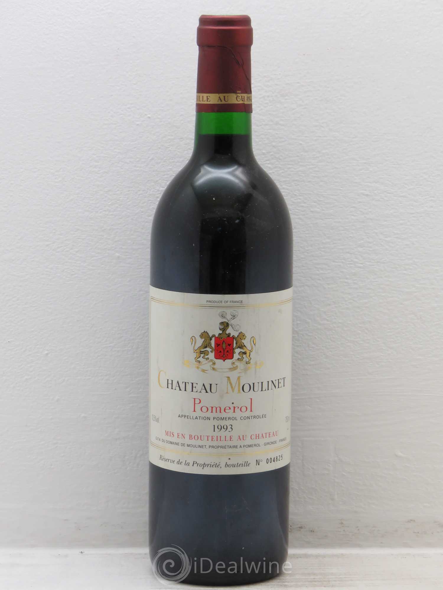 Château Moulinet 1993 - Lot de 1 bouteille - 0