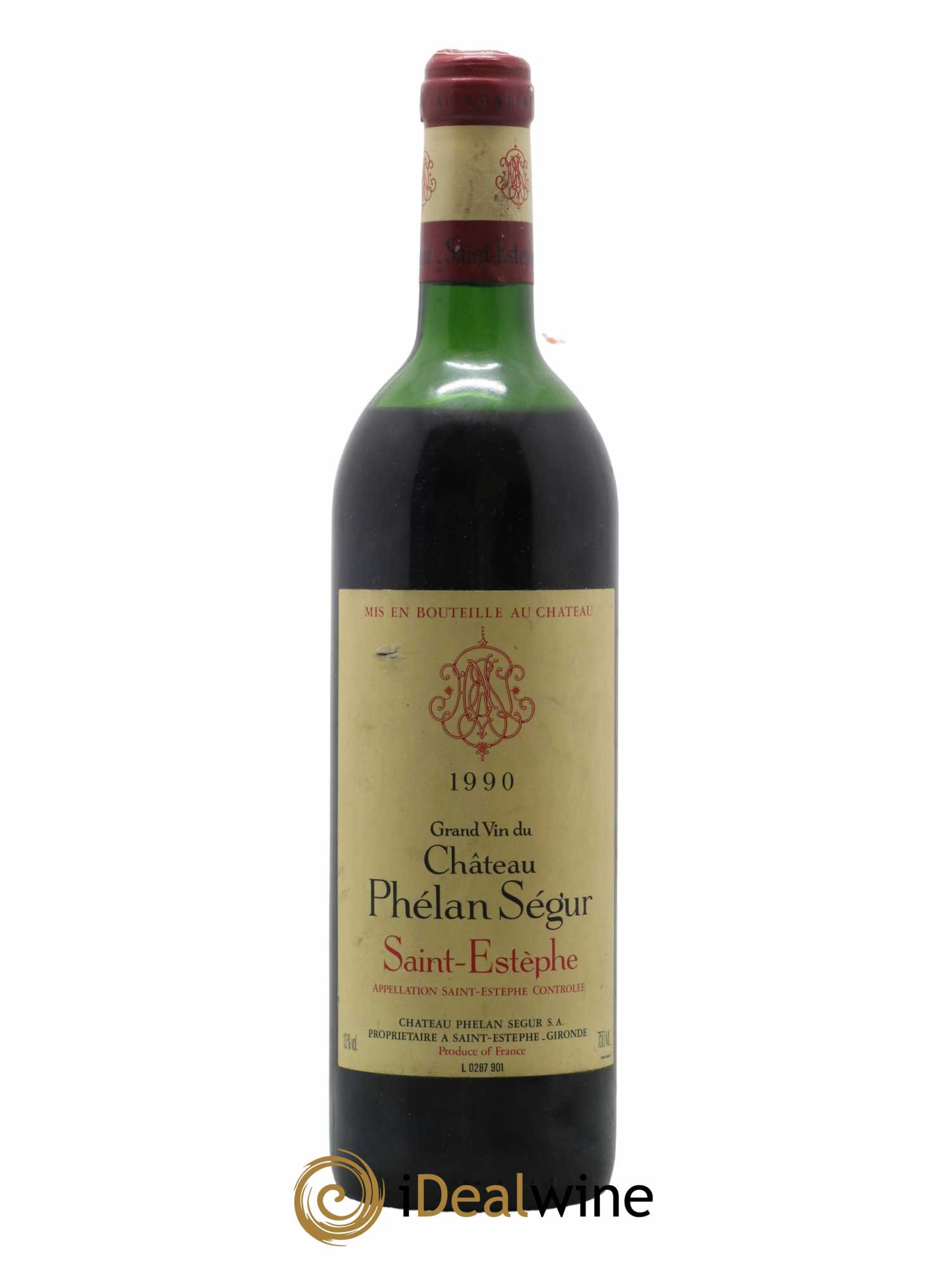 Château Phélan Ségur 1990 - Lot de 1 bouteille - 0