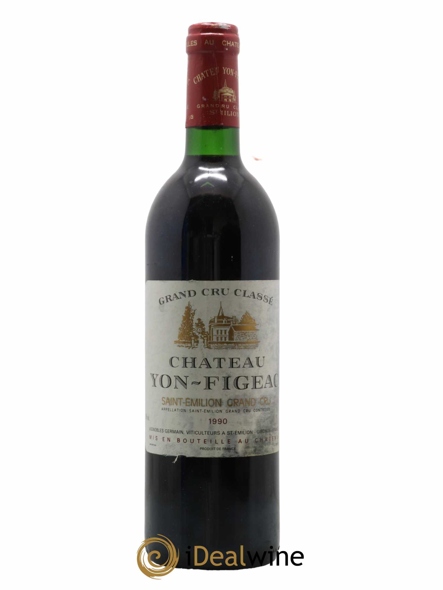 Château Yon Figeac Grand Cru Classé 1990 - Lot de 1 bouteille - 0