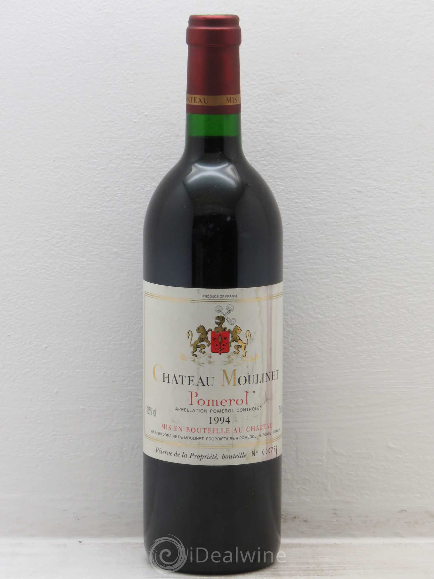 Château Moulinet 1994 - Lot de 1 bouteille - 0