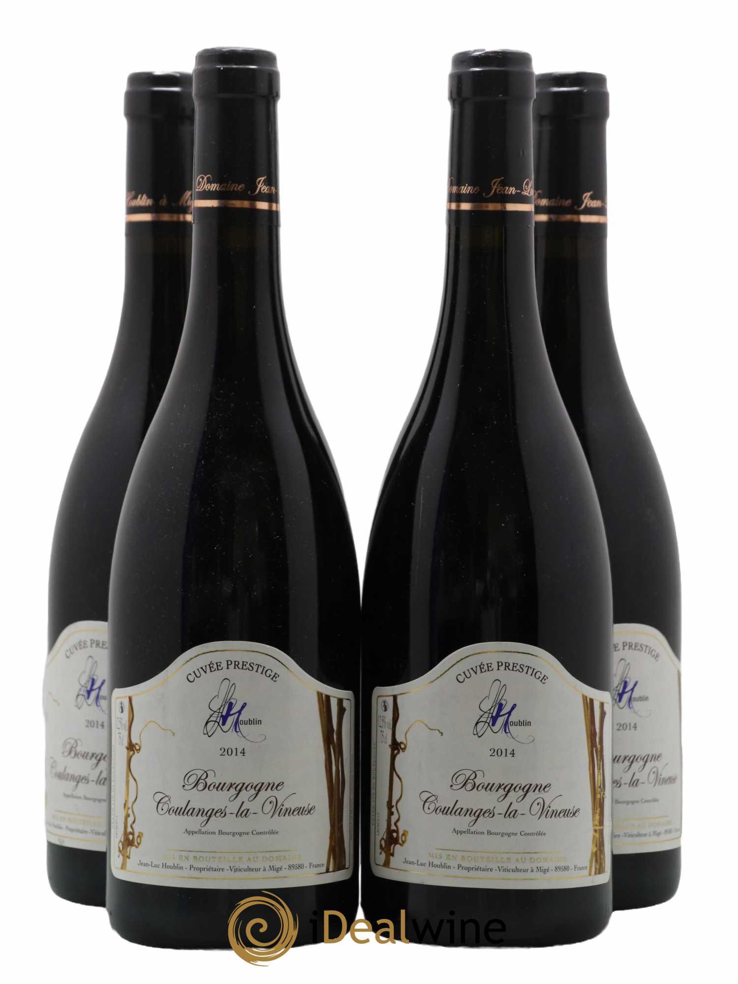 Bourgogne Cuvée Prestige Coulanges La Vineuse Houblin 2014 - Lot de 4 bouteilles - 0