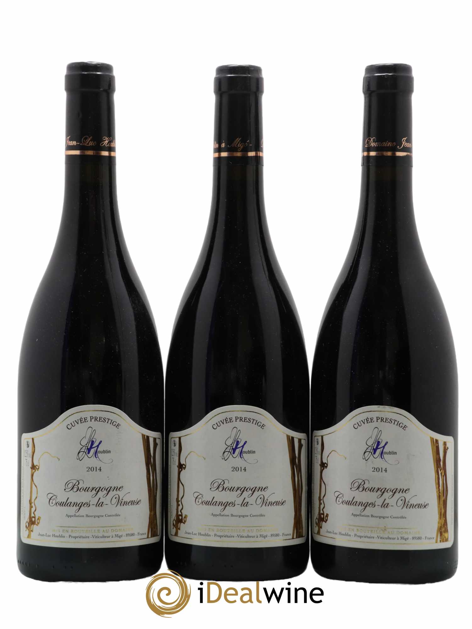 Bourgogne Cuvée Prestige Coulanges La Vineuse Houblin 2014 - Lot de 3 bouteilles - 0