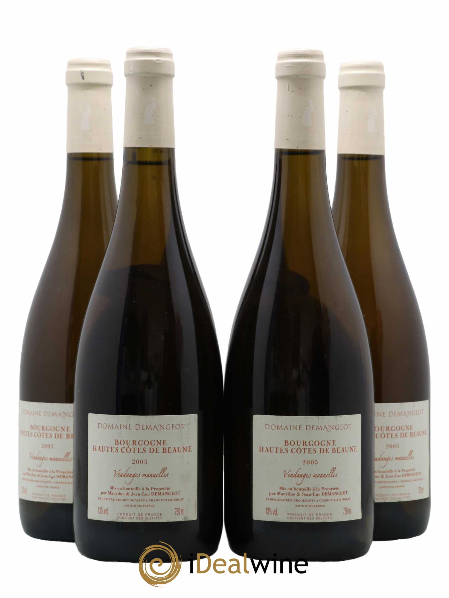 Bourgogne Hautes Cotes De Beaune Cuvée Delphine Sainte Eve Domaine Demangeot 2005 - Lot de 4 bouteilles - 1