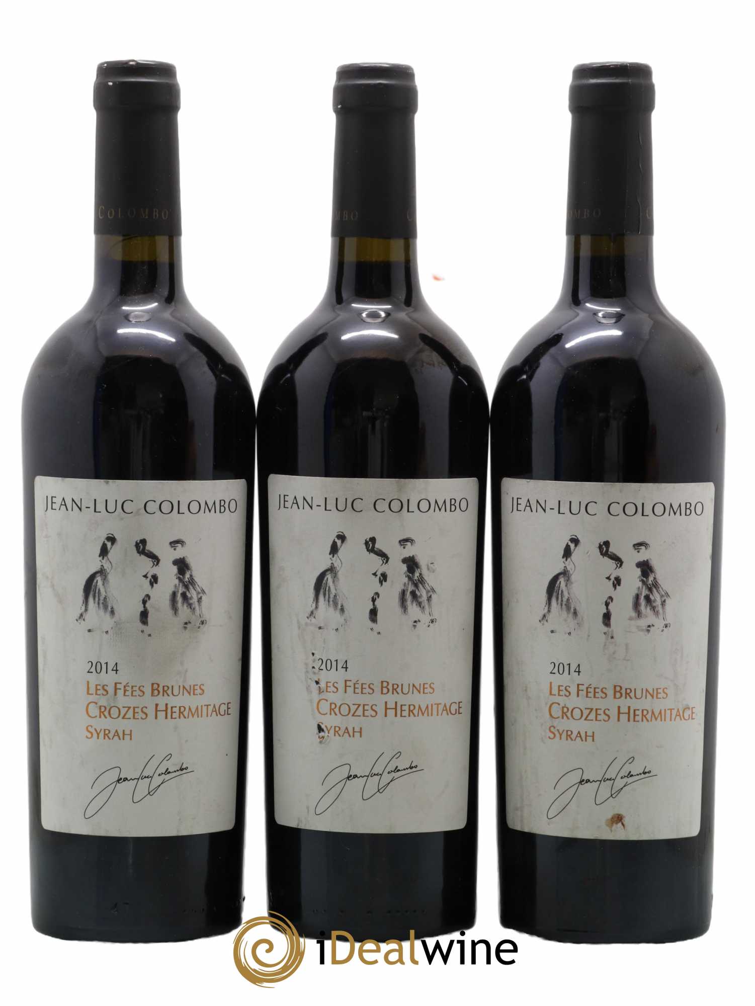 Crozes-Hermitage Les Fées Brunes Jean-Luc Colombo 2014 - Lot de 3 bouteilles - 0
