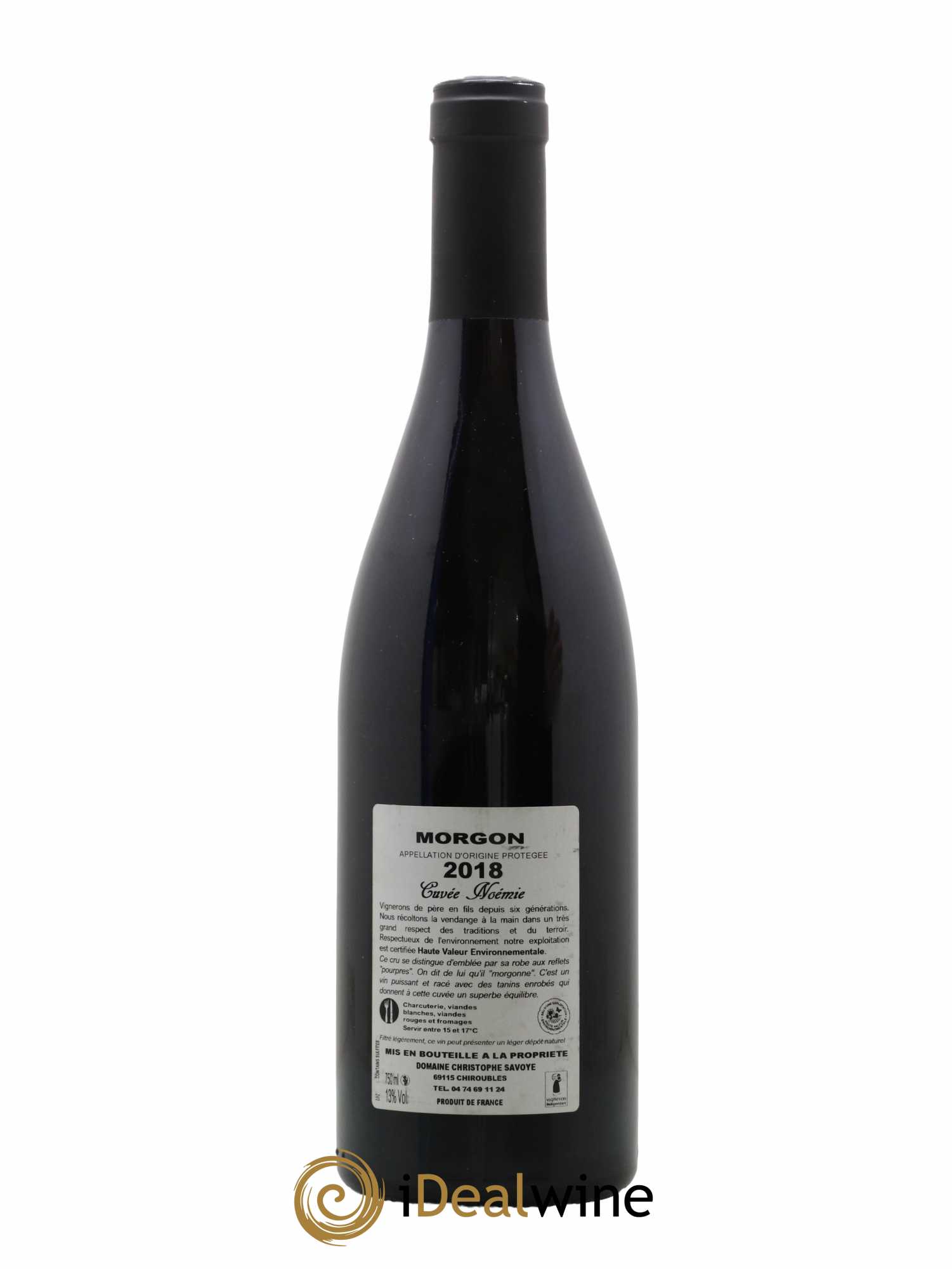 Morgon Cuvée Noémie Christophe Savoye 2018 - Lot de 1 bouteille - 1