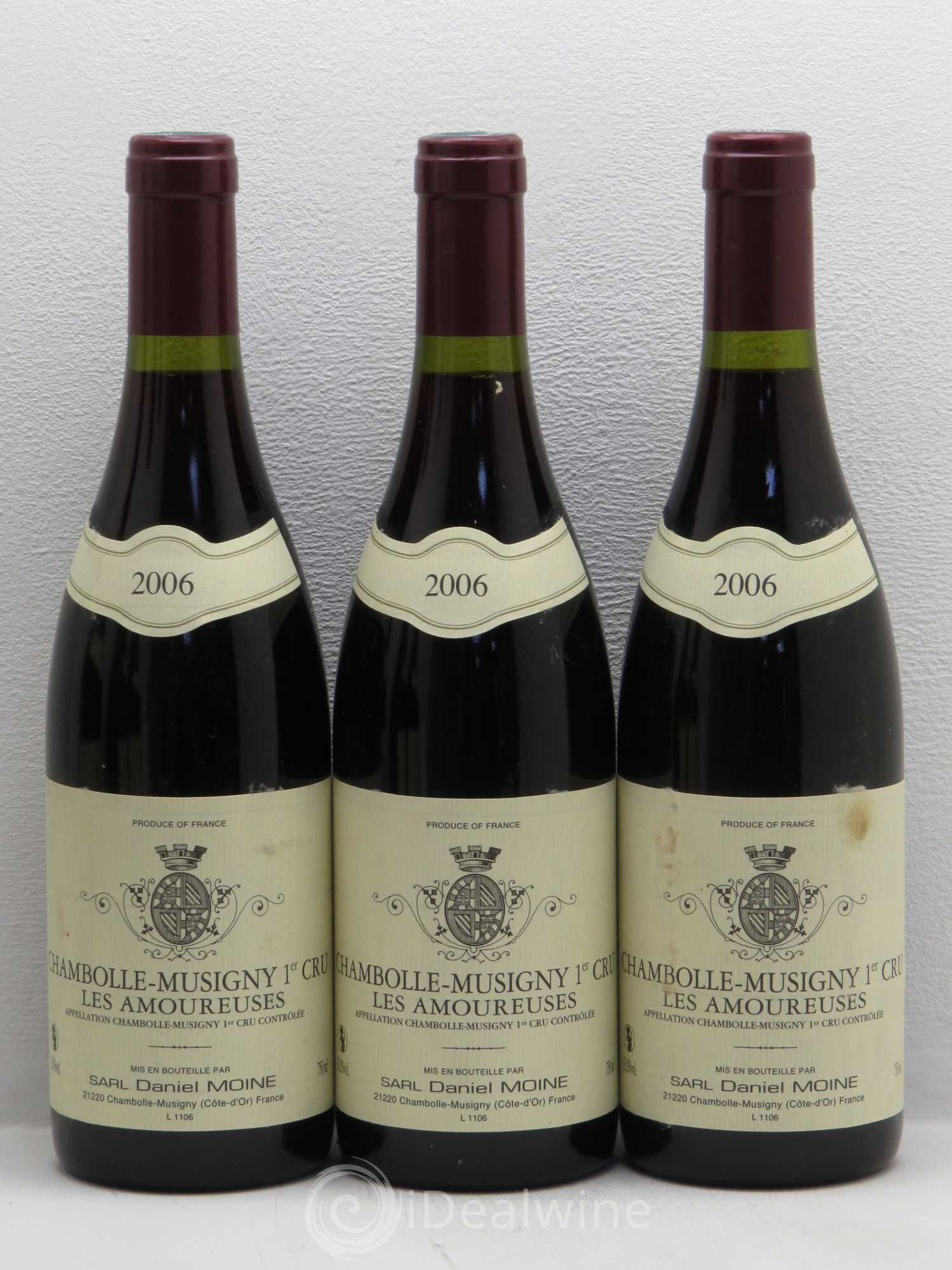 Chambolle-Musigny 1er Cru Les Amoureuses Daniel Moine 2006 - Posten von 6 Flaschen - 1