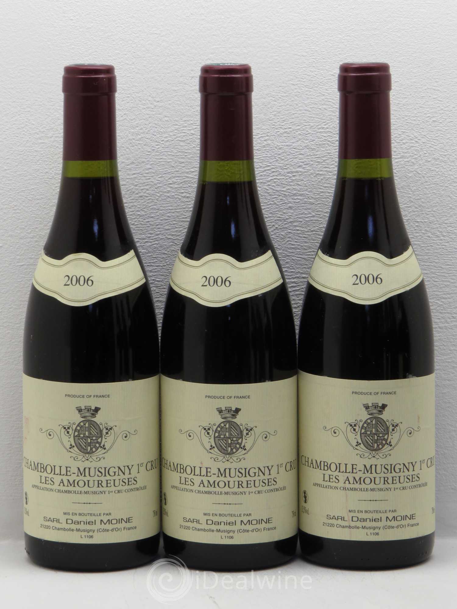 Chambolle-Musigny 1er Cru Les Amoureuses Daniel Moine 2006 - Posten von 6 Flaschen - 2