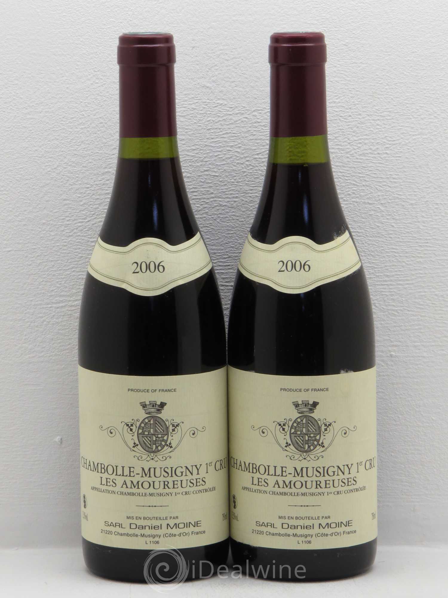 Chambolle-Musigny 1er Cru Les Amoureuses Daniel Moine 2006 - Posten von 2 Flaschen - 0