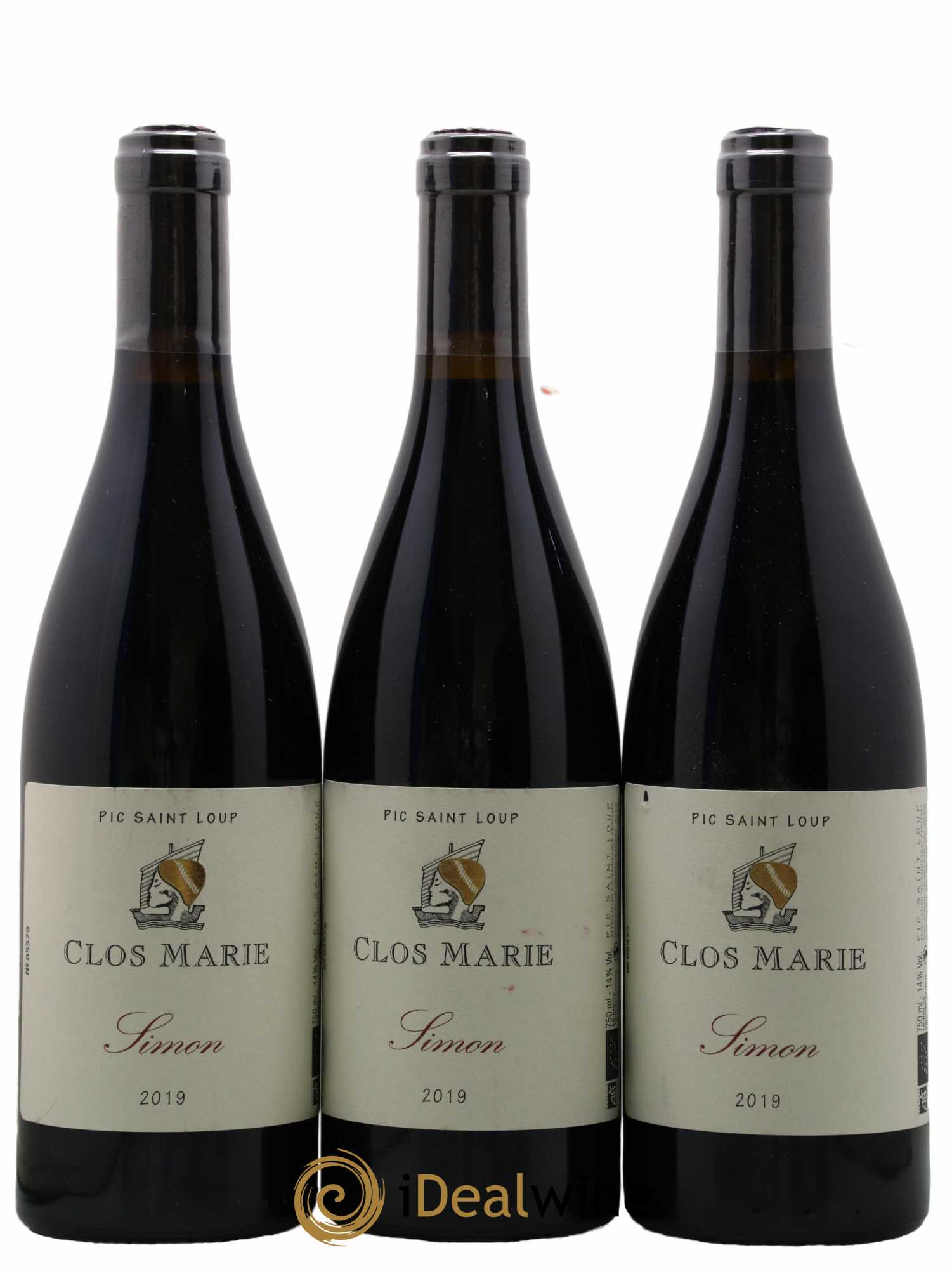 Pic Saint-Loup Clos Marie Cuvée Simon Christophe Peyrus et Françoise Julien 2019 - Lot de 3 bouteilles - 0