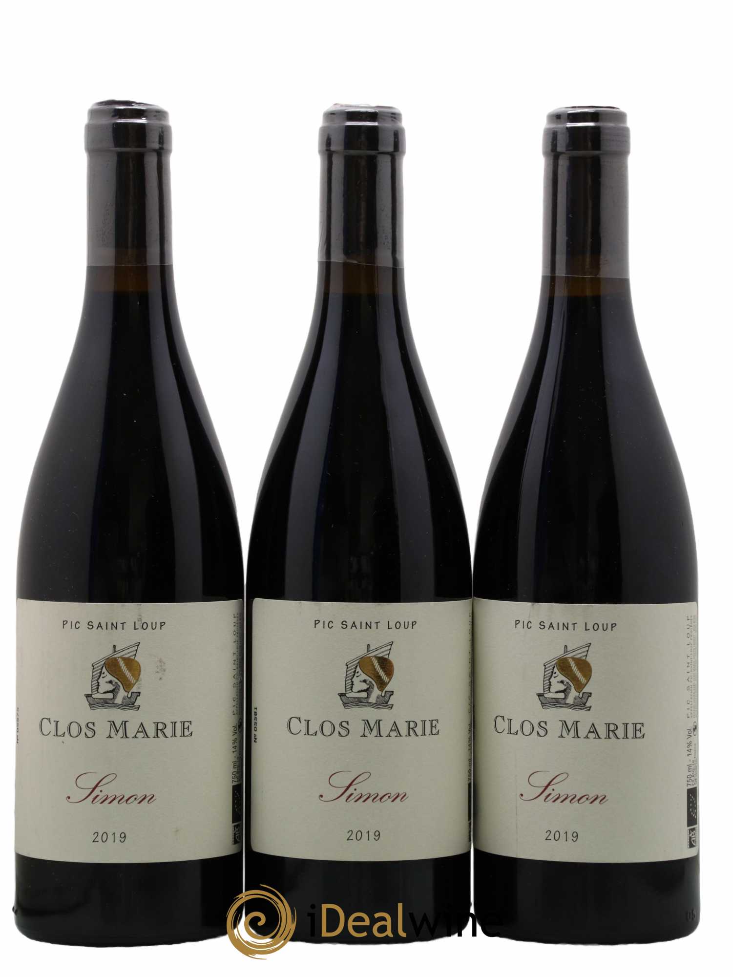 Pic Saint-Loup Clos Marie Cuvée Simon Christophe Peyrus et Françoise Julien 2019 - Lot de 3 bouteilles - 0