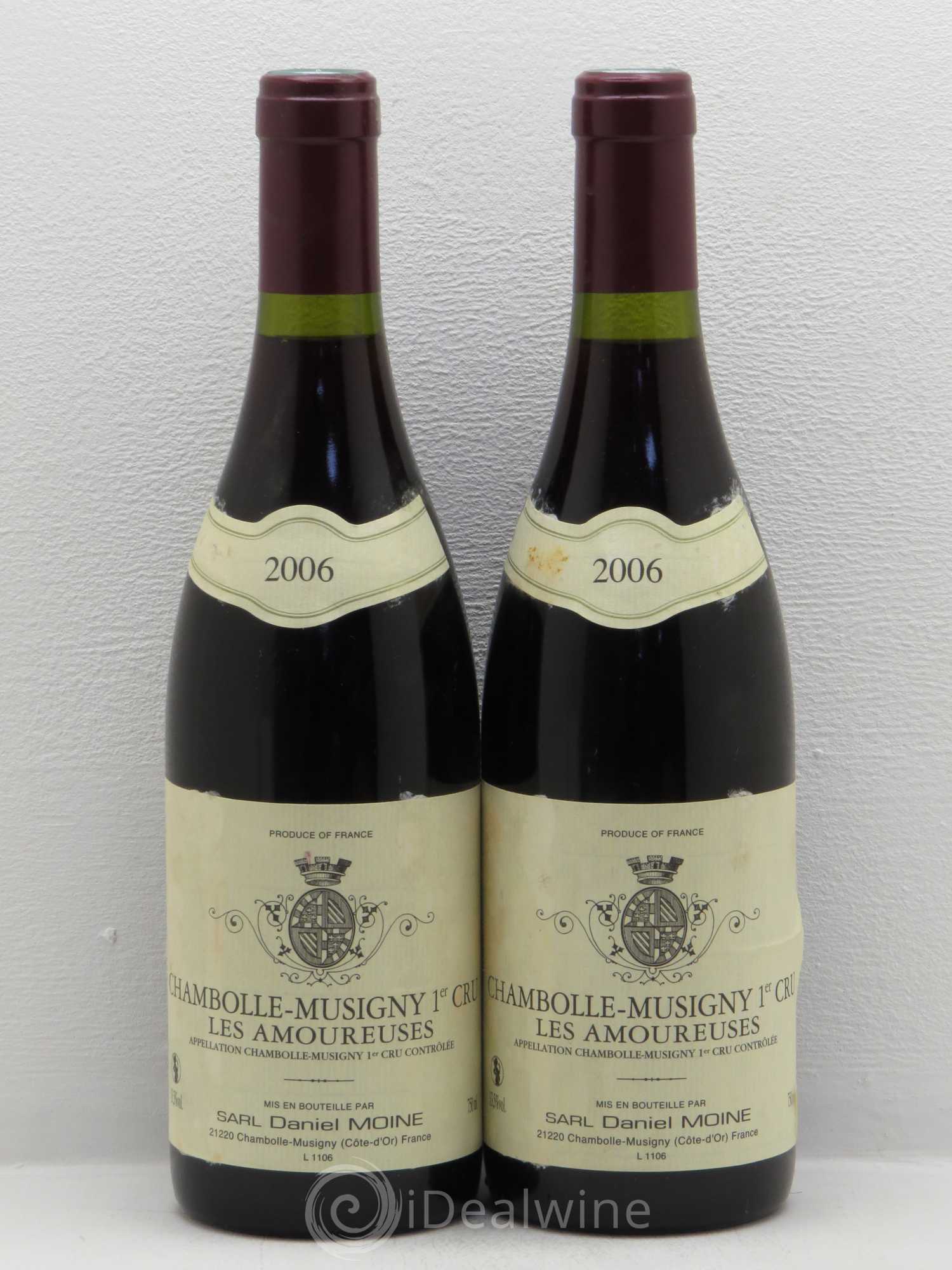 Chambolle-Musigny 1er Cru Les Amoureuses Daniel Moine 2006 - Posten von 2 Flaschen - 0