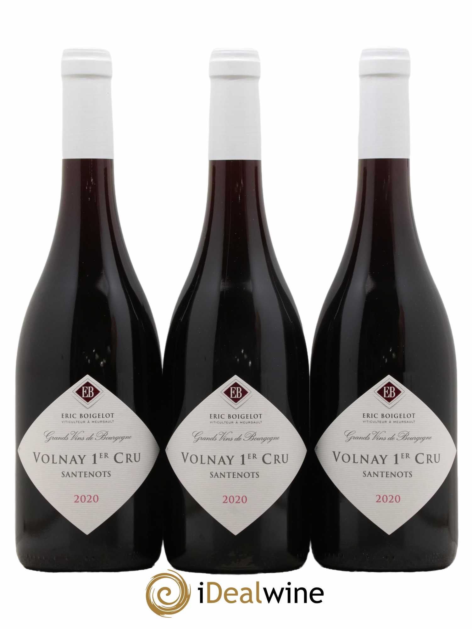 Volnay 1er Cru Santenots Domaine Eric Boigelot 2020 - Lot de 3 bouteilles - 0