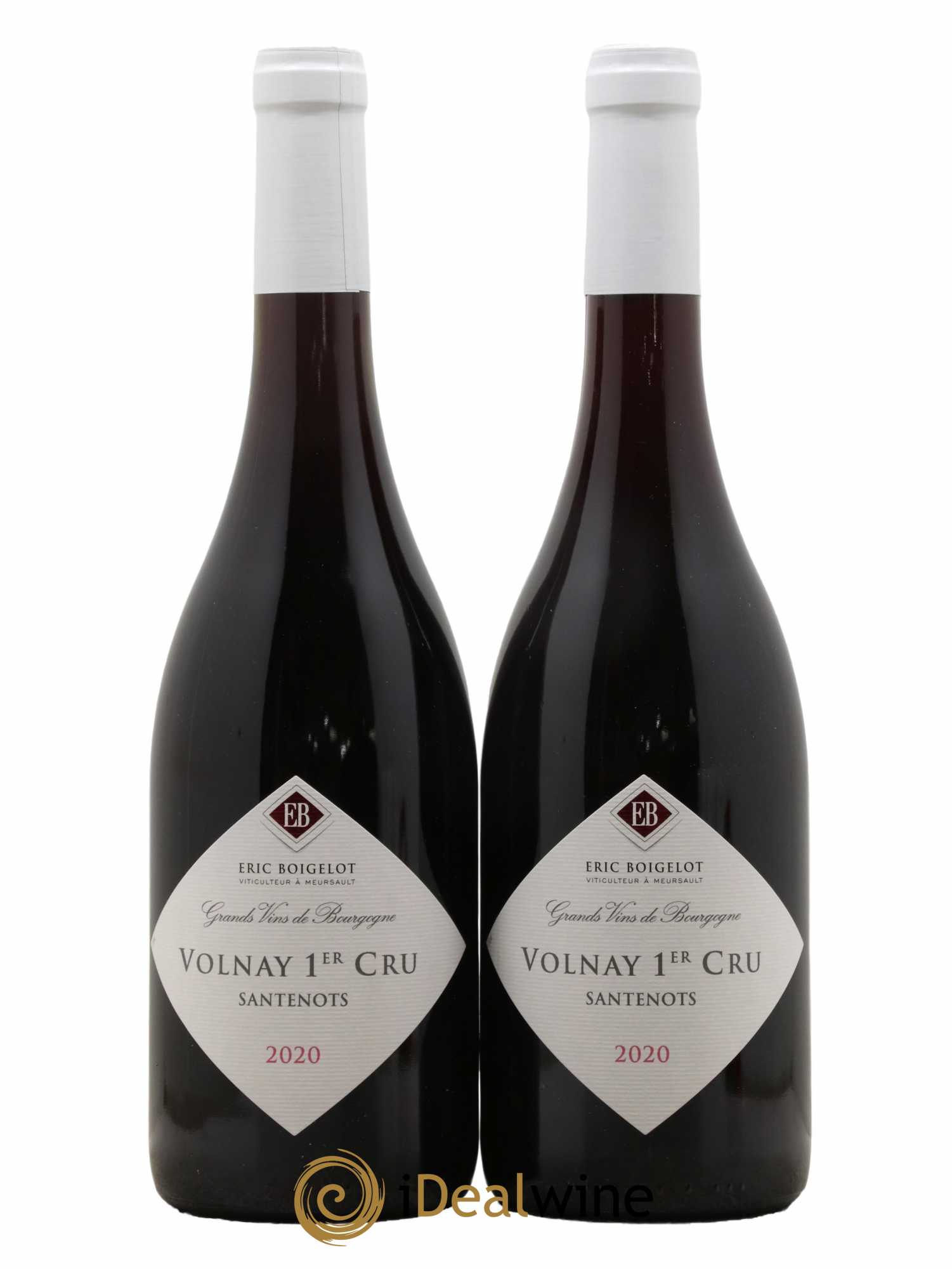 Volnay 1er Cru Santenots Domaine Eric Boigelot 2020 - Lot de 2 bouteilles - 0