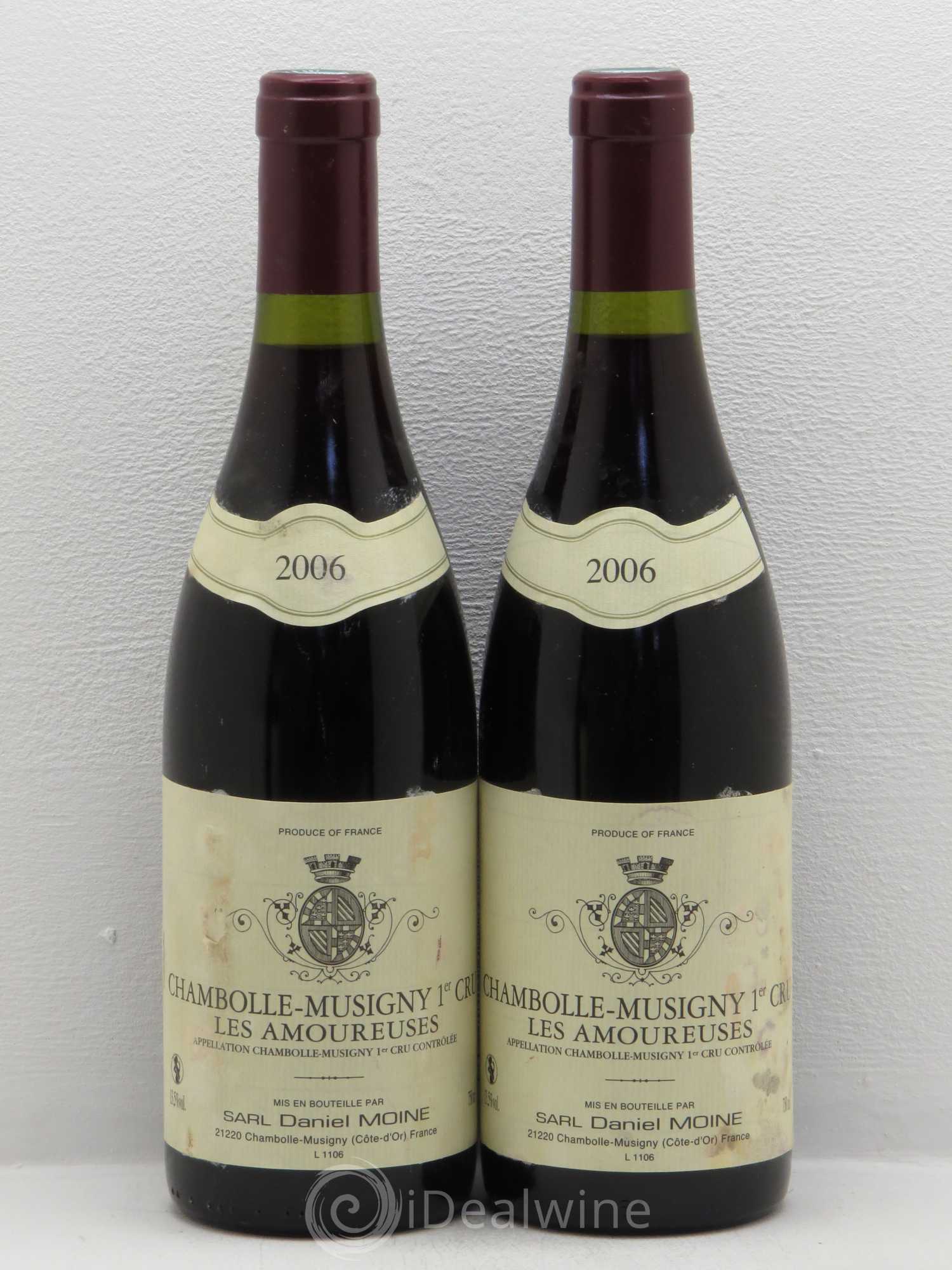 Chambolle-Musigny 1er Cru Les Amoureuses Daniel Moine 2006 - Posten von 2 Flaschen - 0
