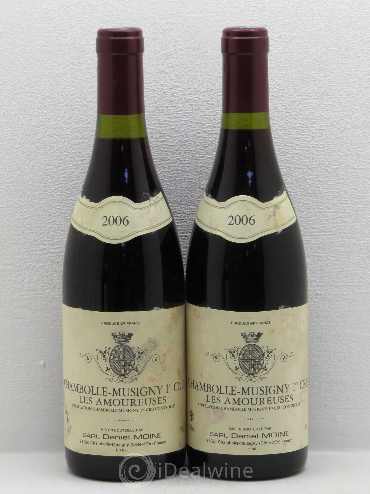 Chambolle-Musigny 1er Cru Les Amoureuses Daniel Moine 2006 - Posten von 2 Flaschen - 0
