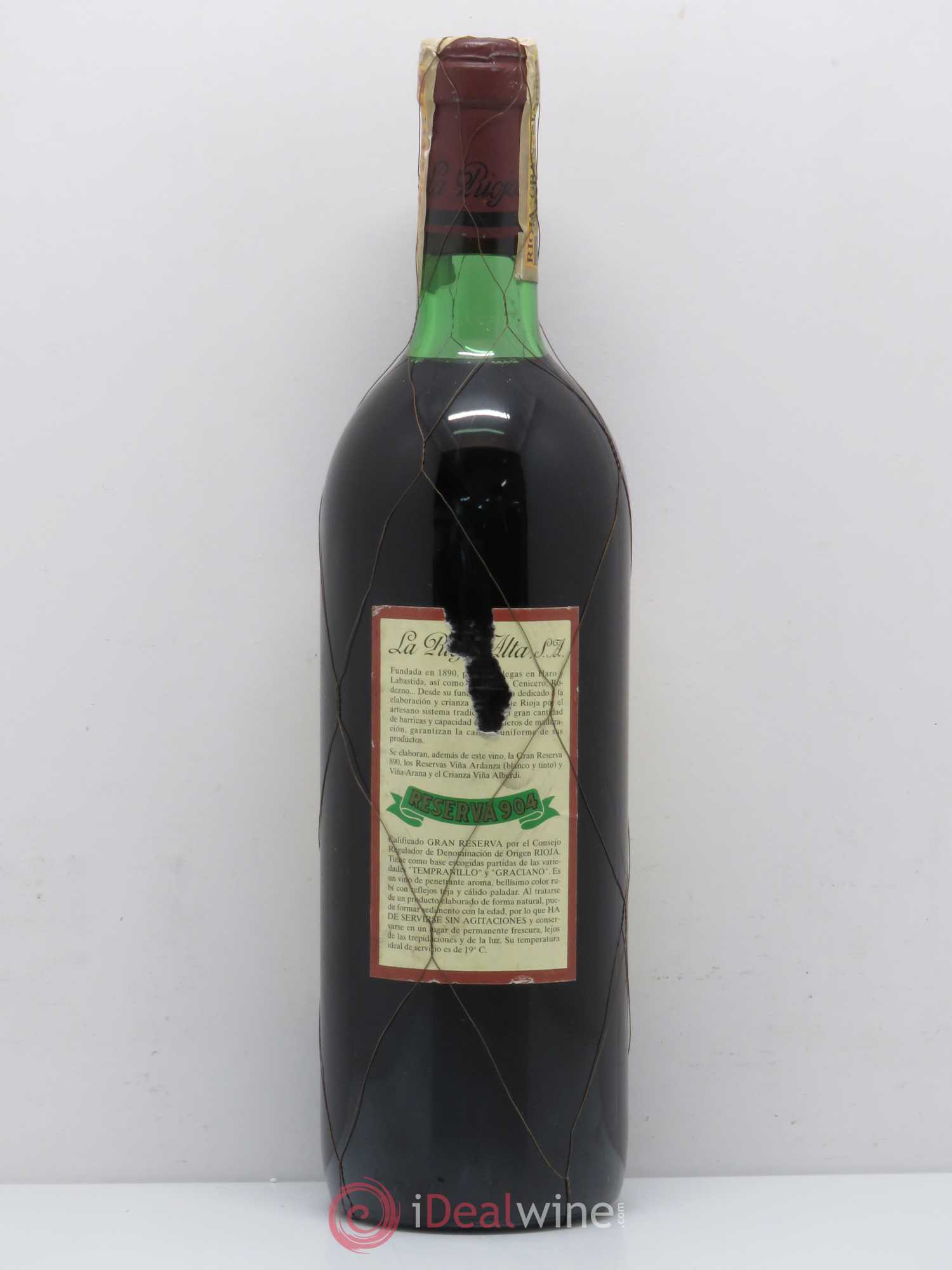 Rioja DOCa Gran Reserva 904 La Rioja Alta 1978 - Lot of 1 bottle - 1