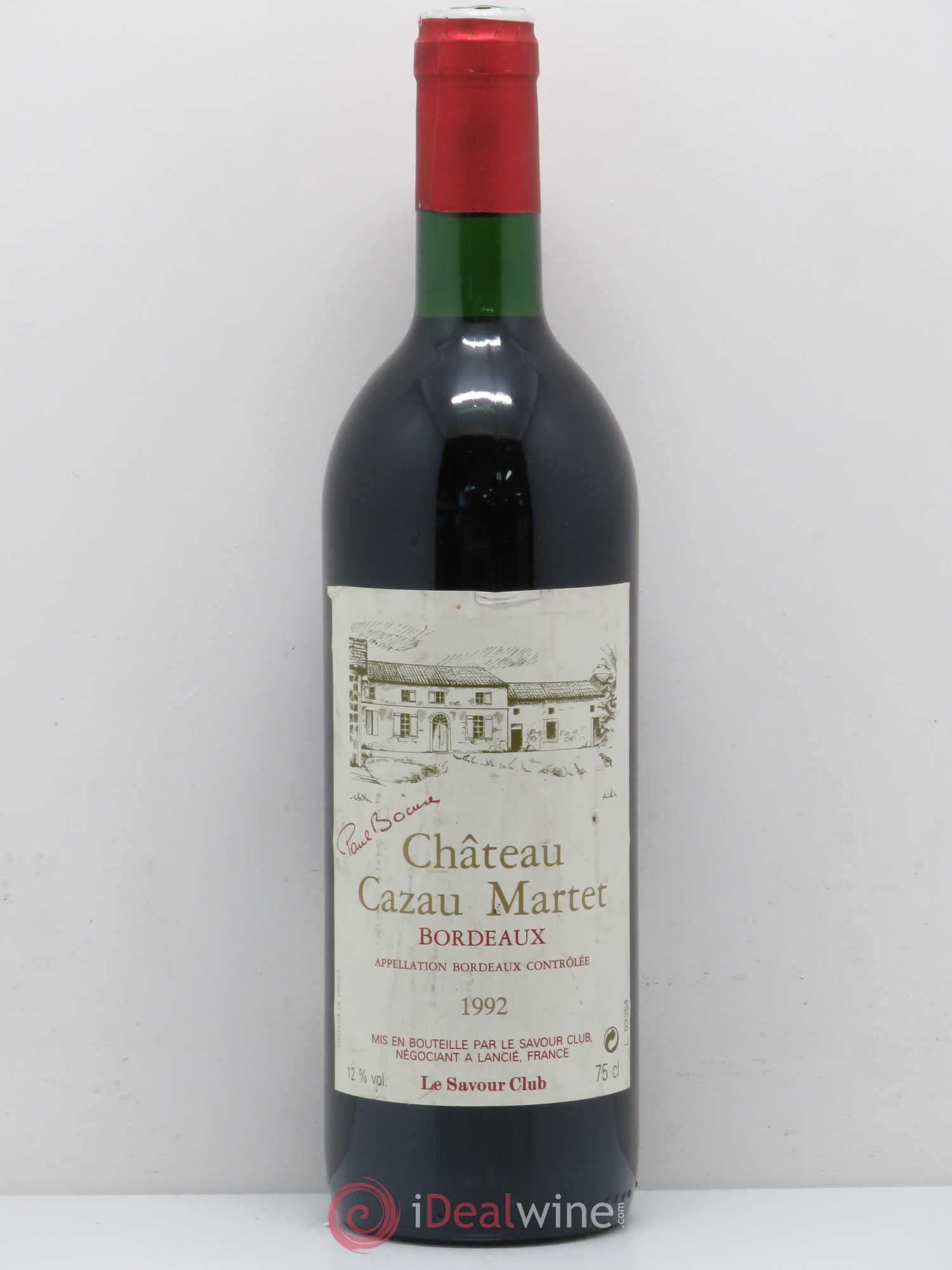 Bordeaux Château Cazau Martet (sans prix de réserve) 1992 - Posten von 1 Flasche - 0