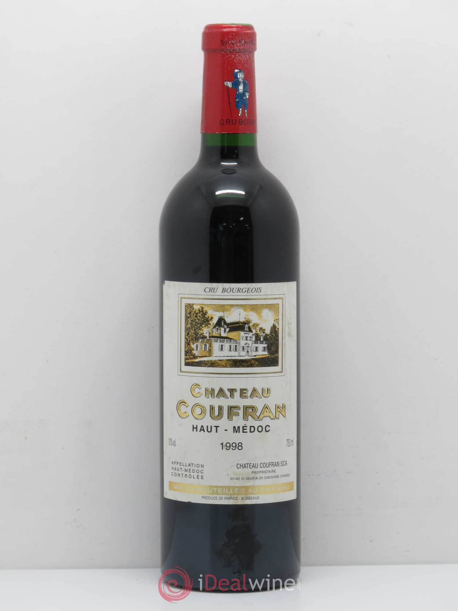 Château Coufran Cru Bourgeois 1998 - Lot de 1 bouteille - 0