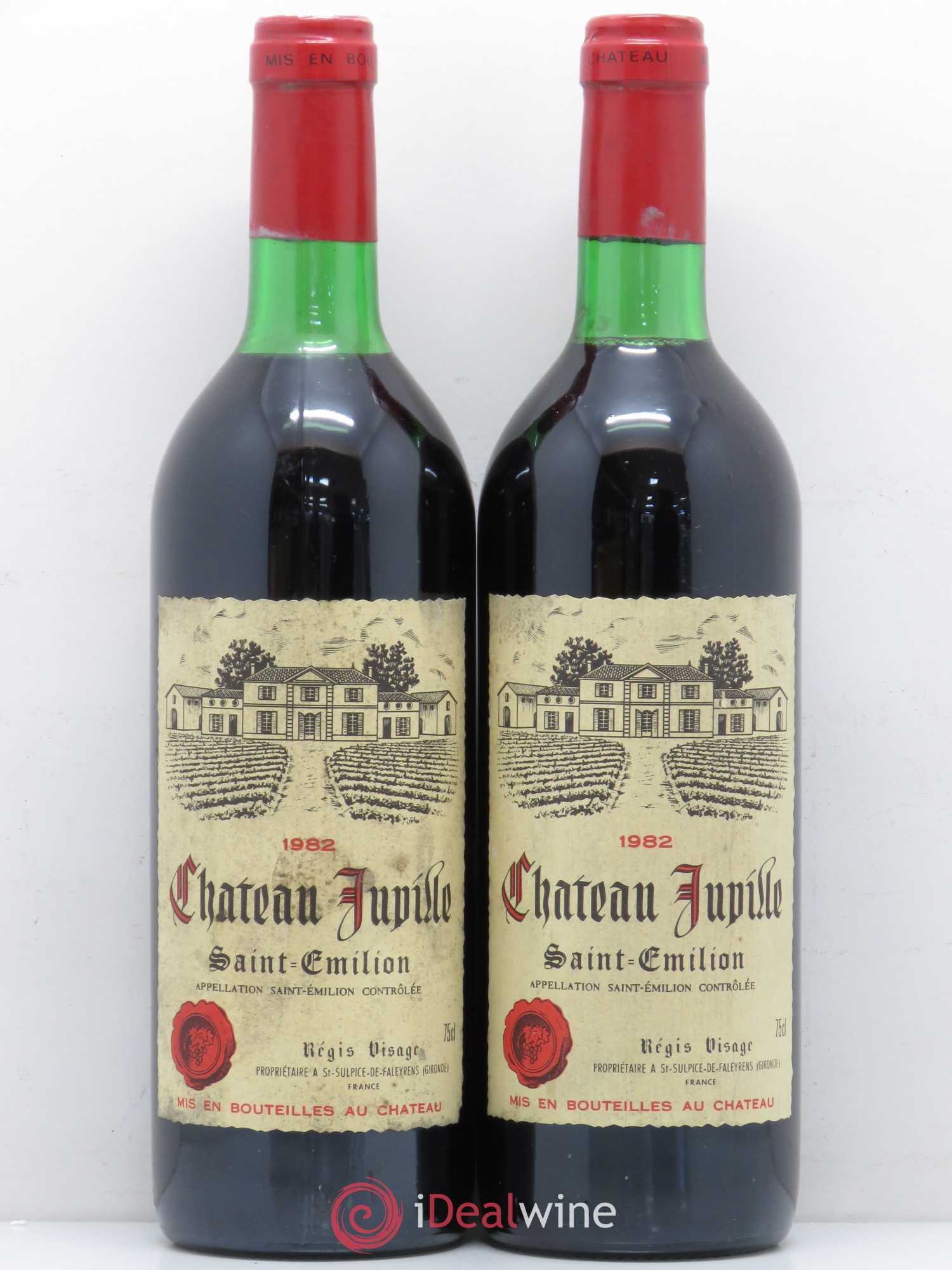 Saint-Émilion Château Jupille 1982 - Lot de 2 bouteilles - 0