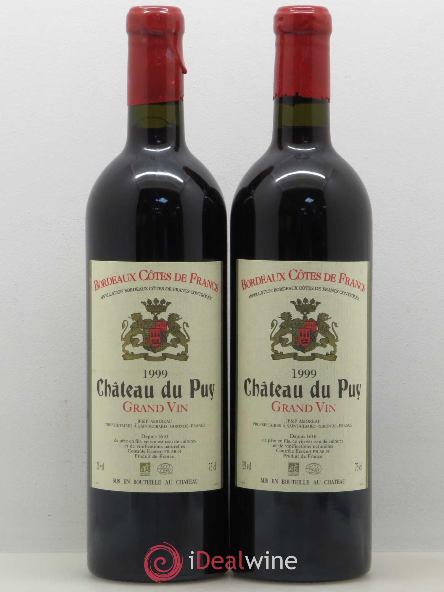 Château Le Puy 1999 - Lot de 2 bouteilles - 0