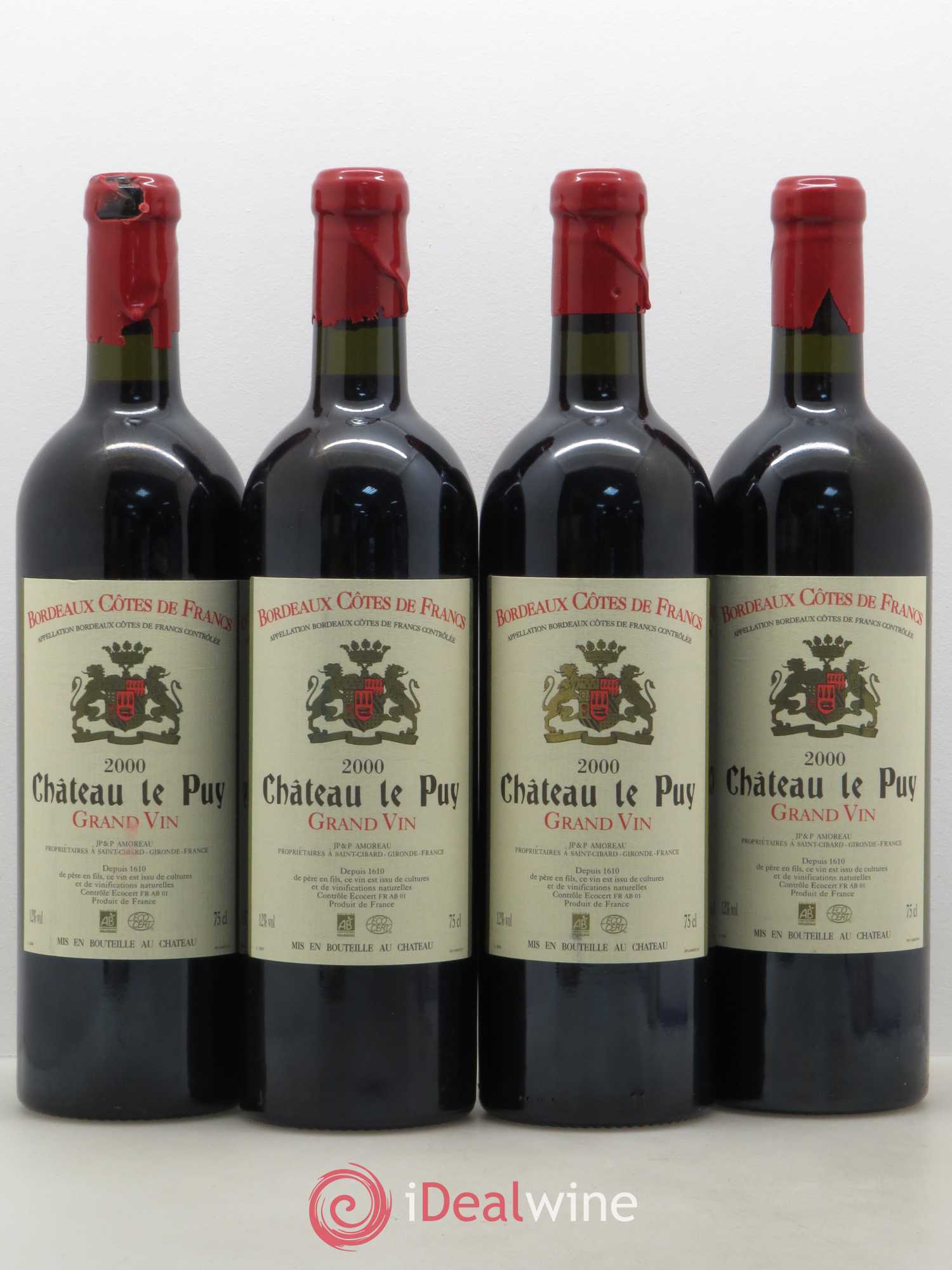 Château Le Puy 2000 - Lot de 4 bouteilles - 0