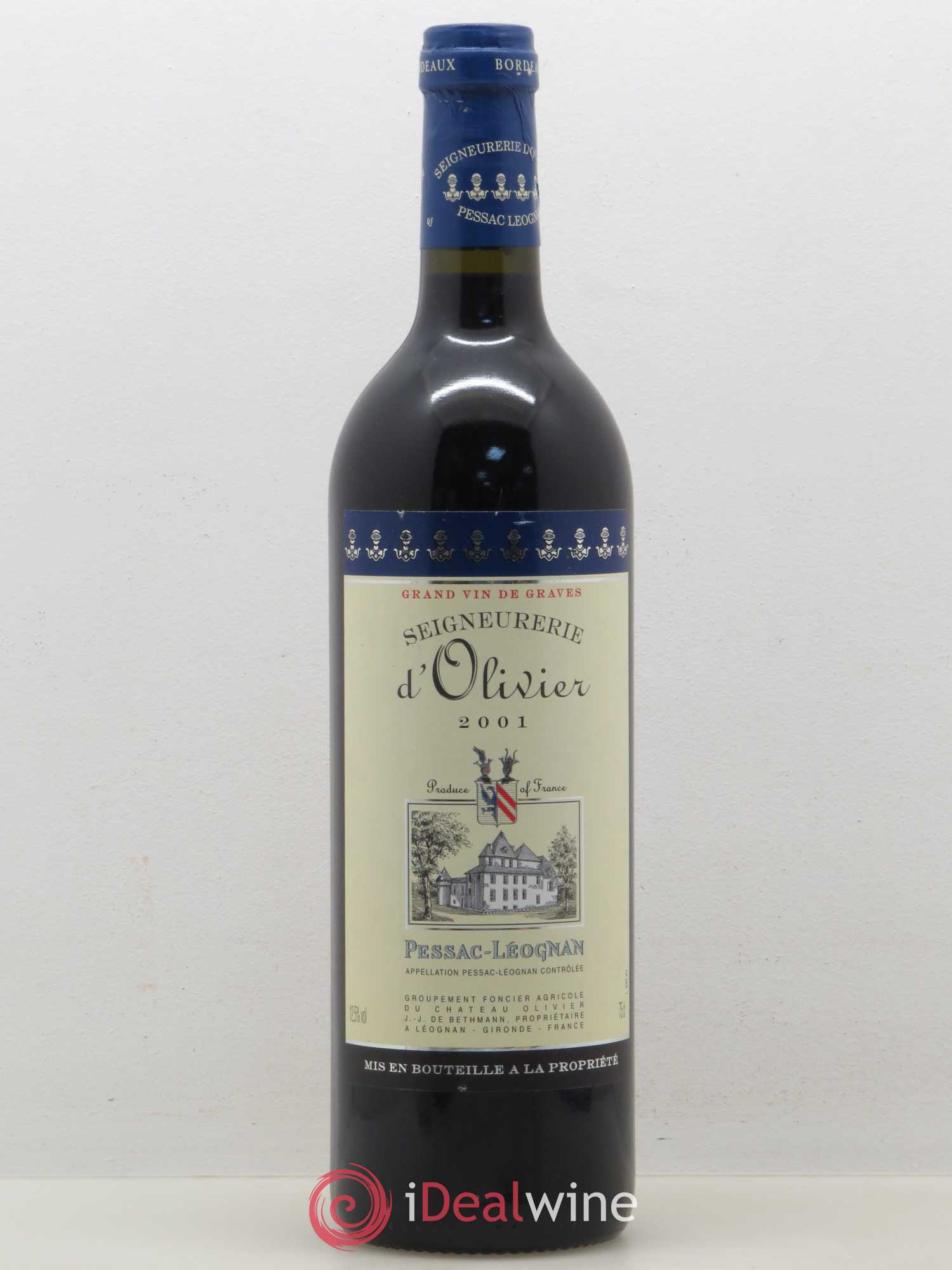 Pessac-Léognan La Seigneurerie d'Olivier 2001 - Posten von 1 Flasche - 0